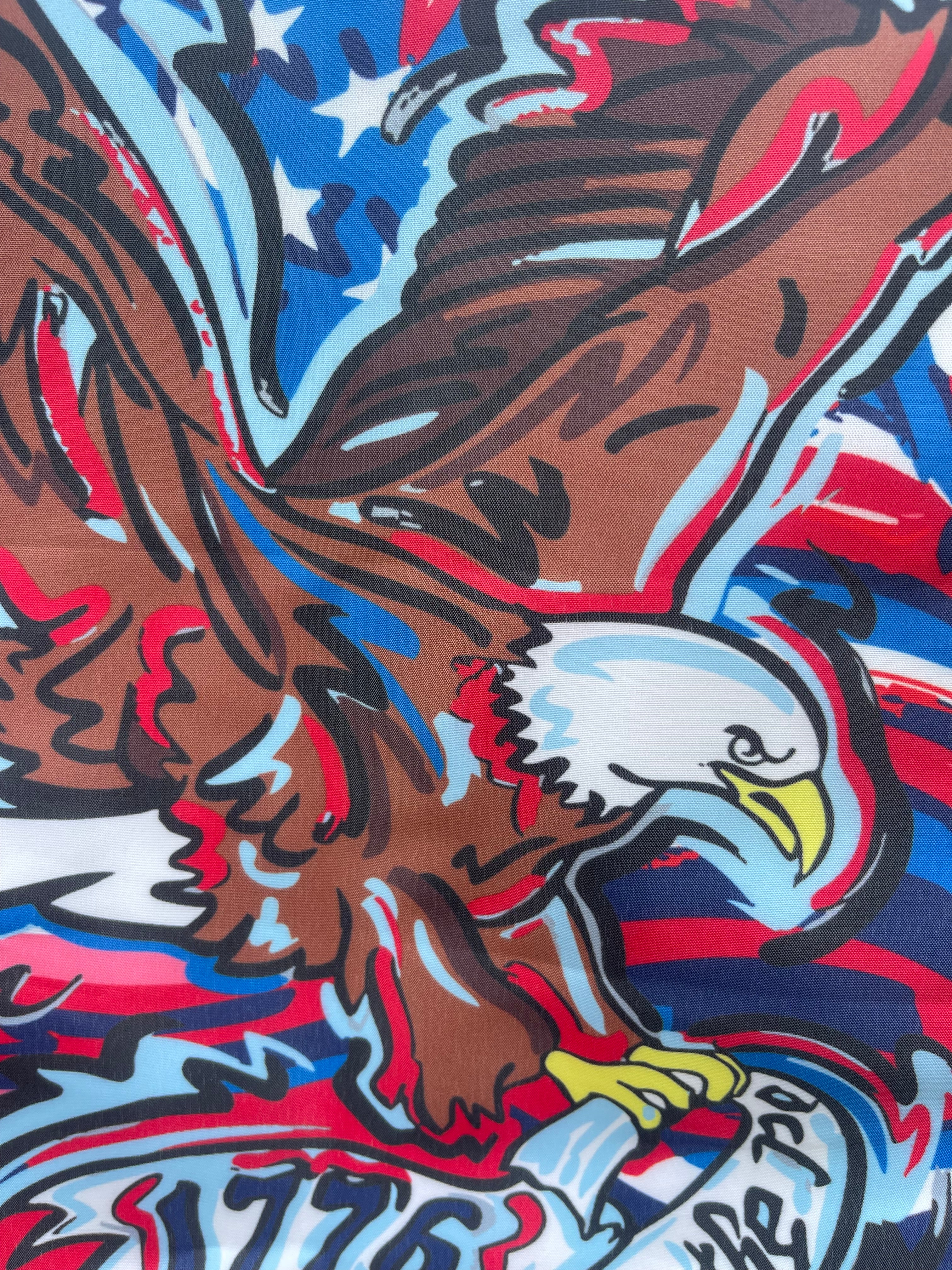 Fourth of July USA 1776 Bald Eagle Garden Flag (12”x18” in.) by Justin Patten (We The People)