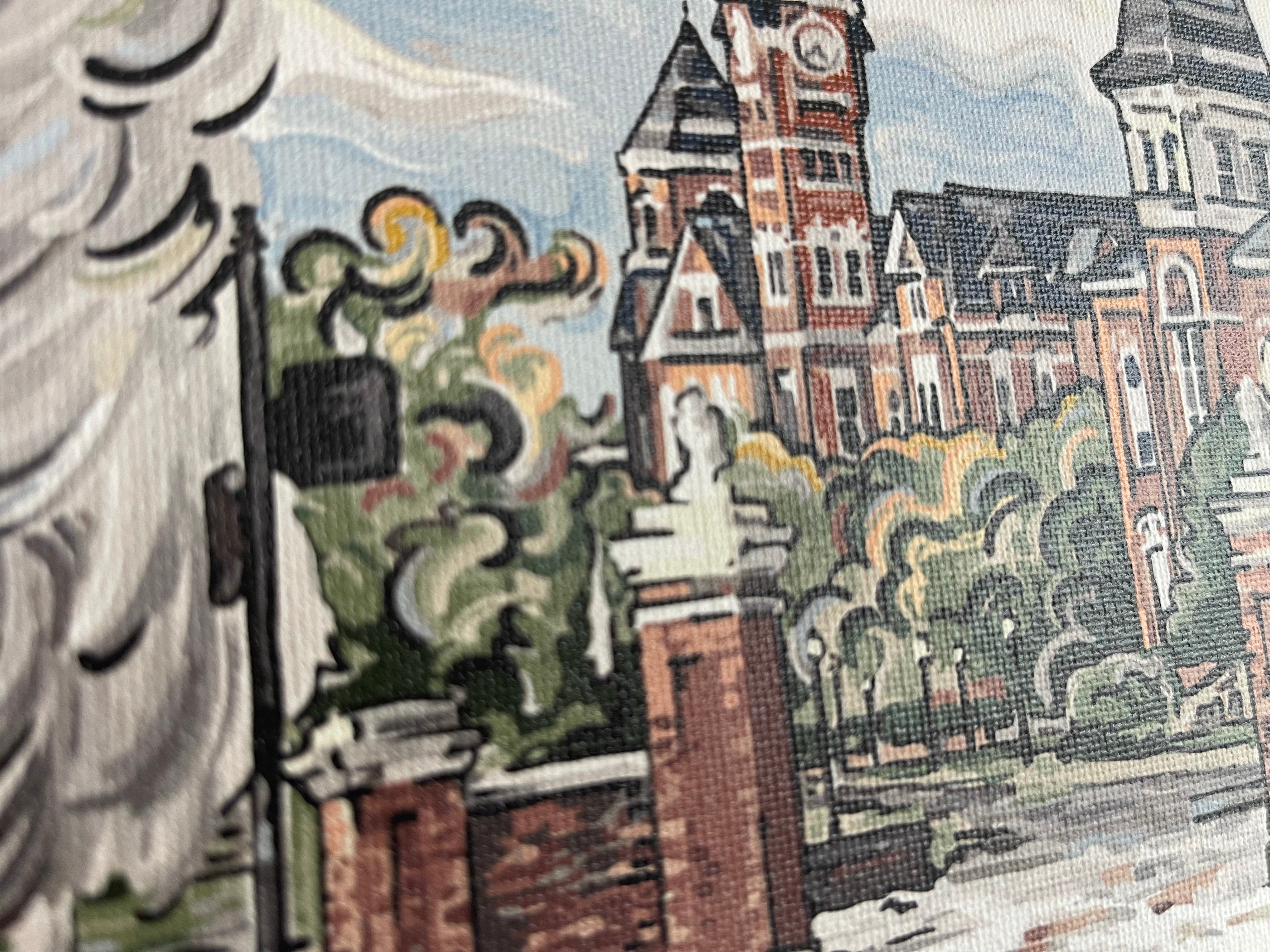 Auburn University 10"x 8" Toomer's Corner Wrapped Canvas Print by Justin Patten