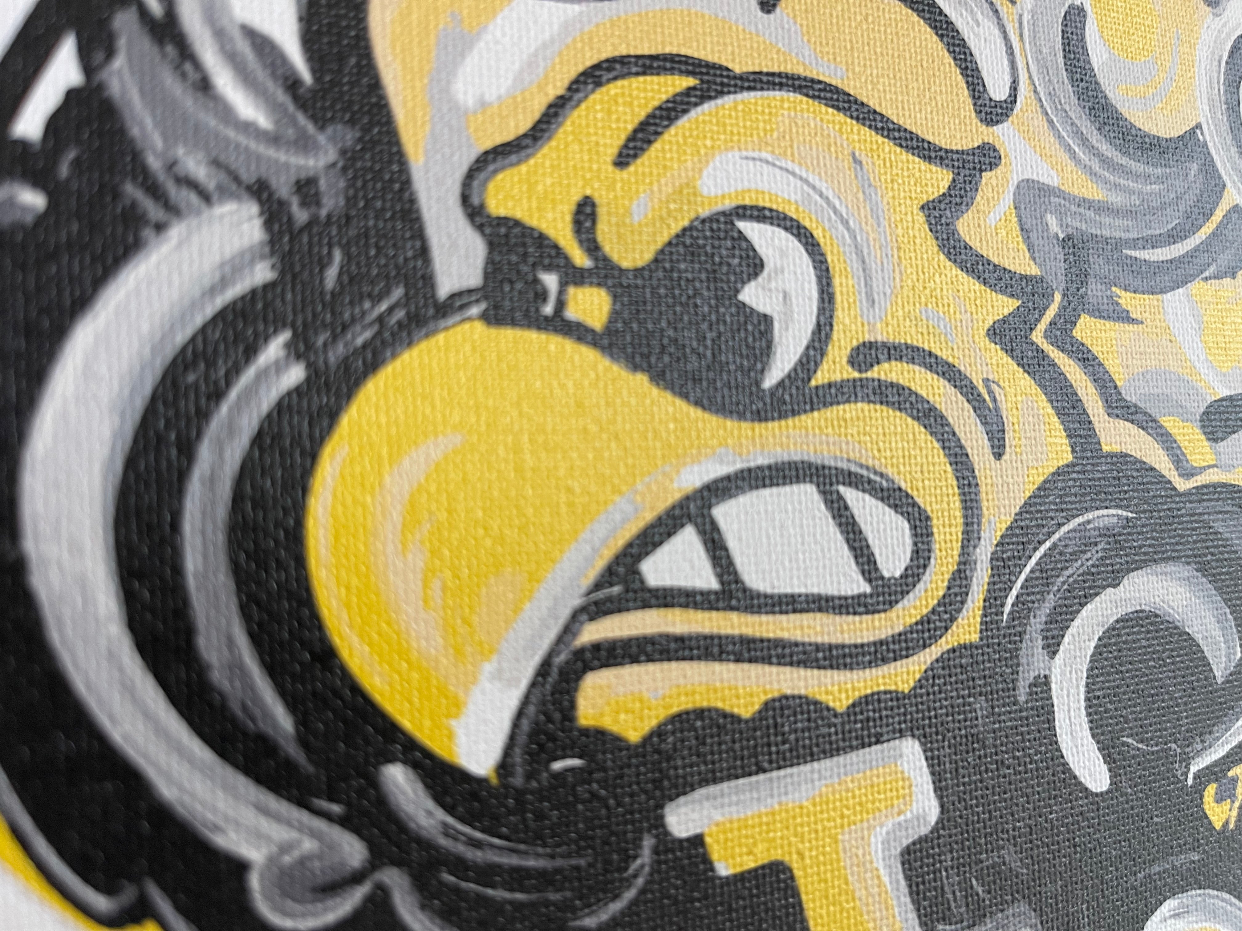 University of Iowa, Herky the Hawk, 8" x 10" Wrapped Canvas Print by Justin Patten