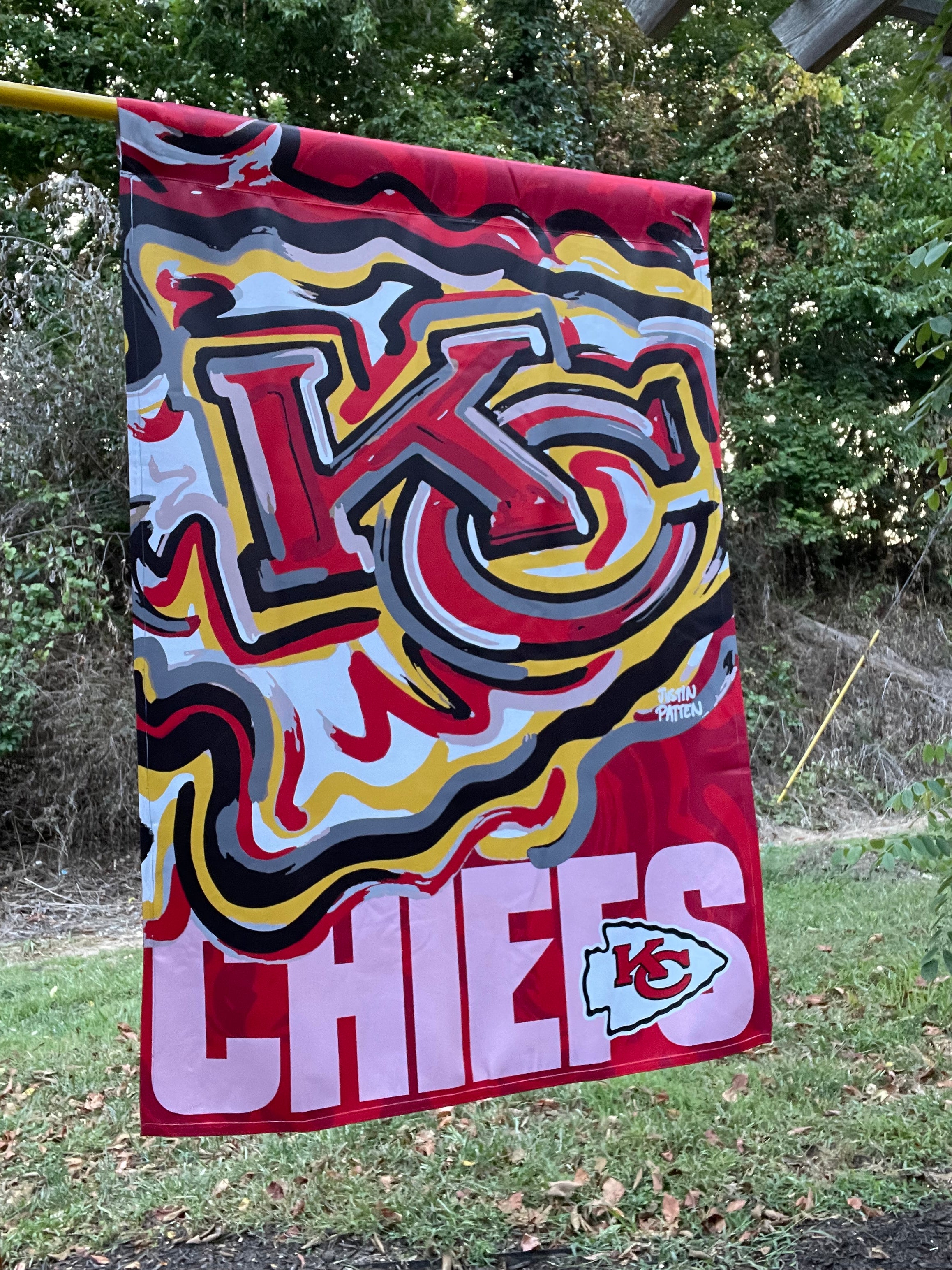 Kansas City Chiefs House Flag 29" x 43" by Justin Patten