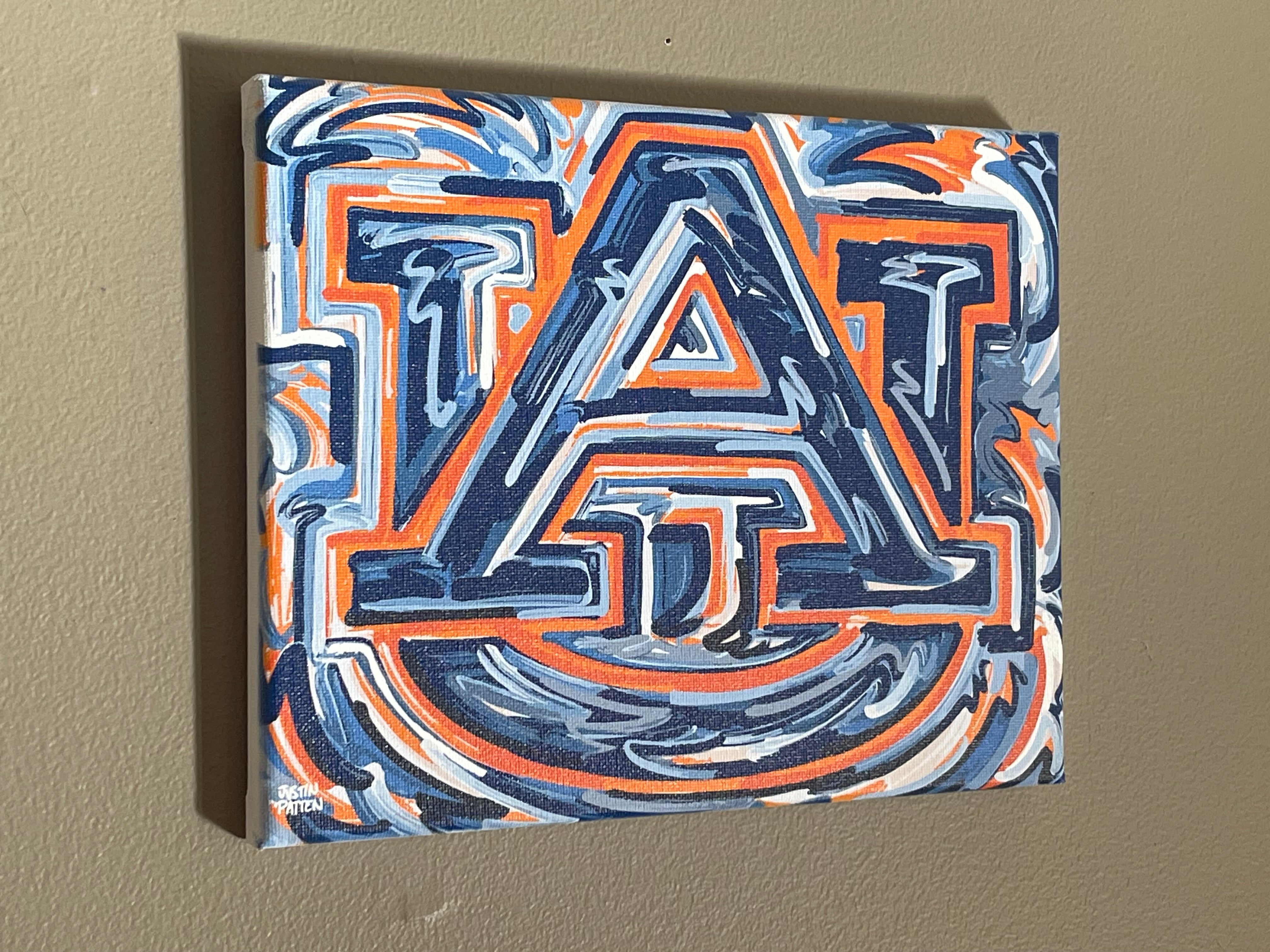 Auburn University 10"x 8" AU Wrapped Canvas Print by Justin Patten