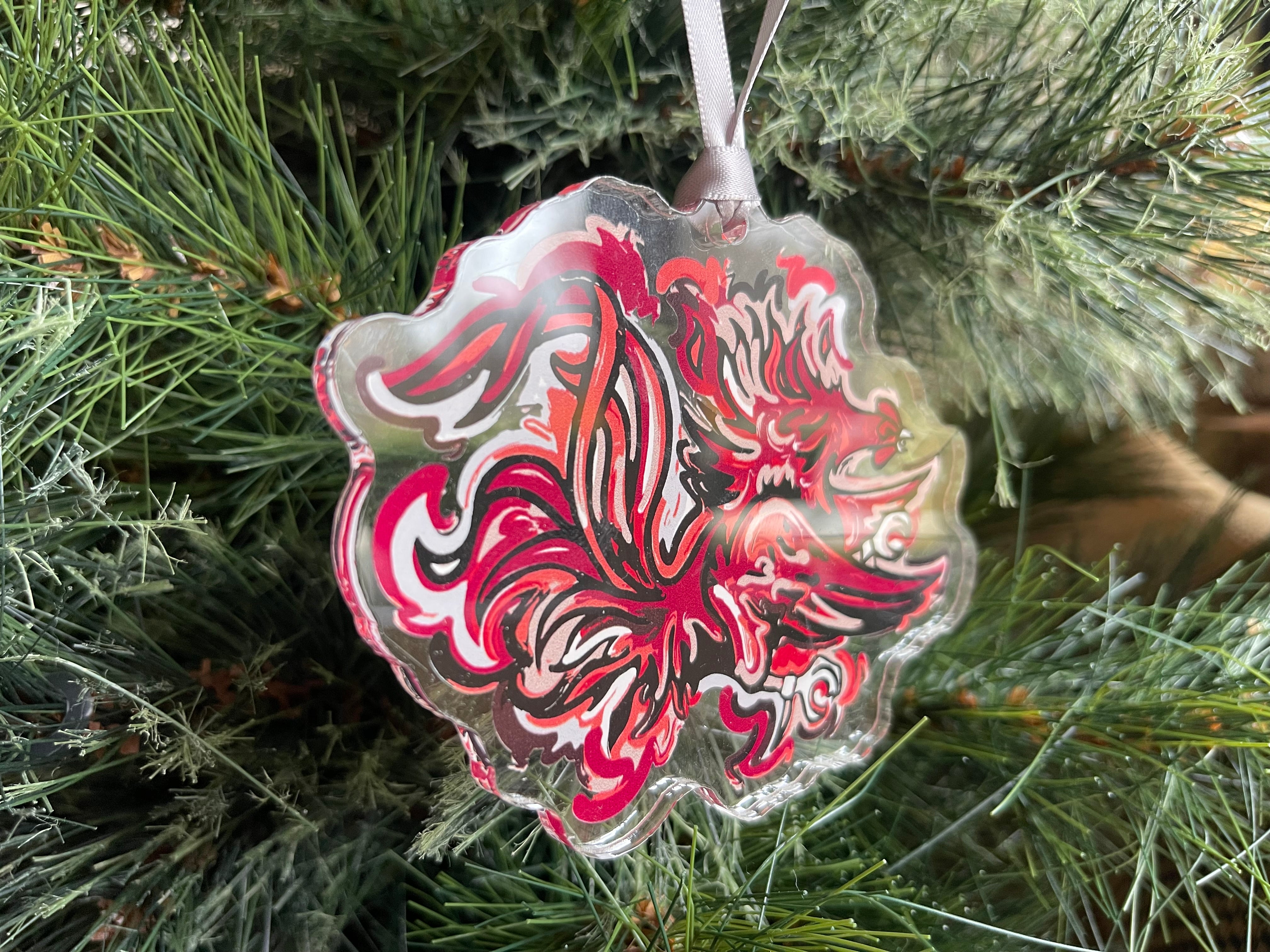 University of South Carolina Gamecocks Mascot Ornament by Justin Patten
