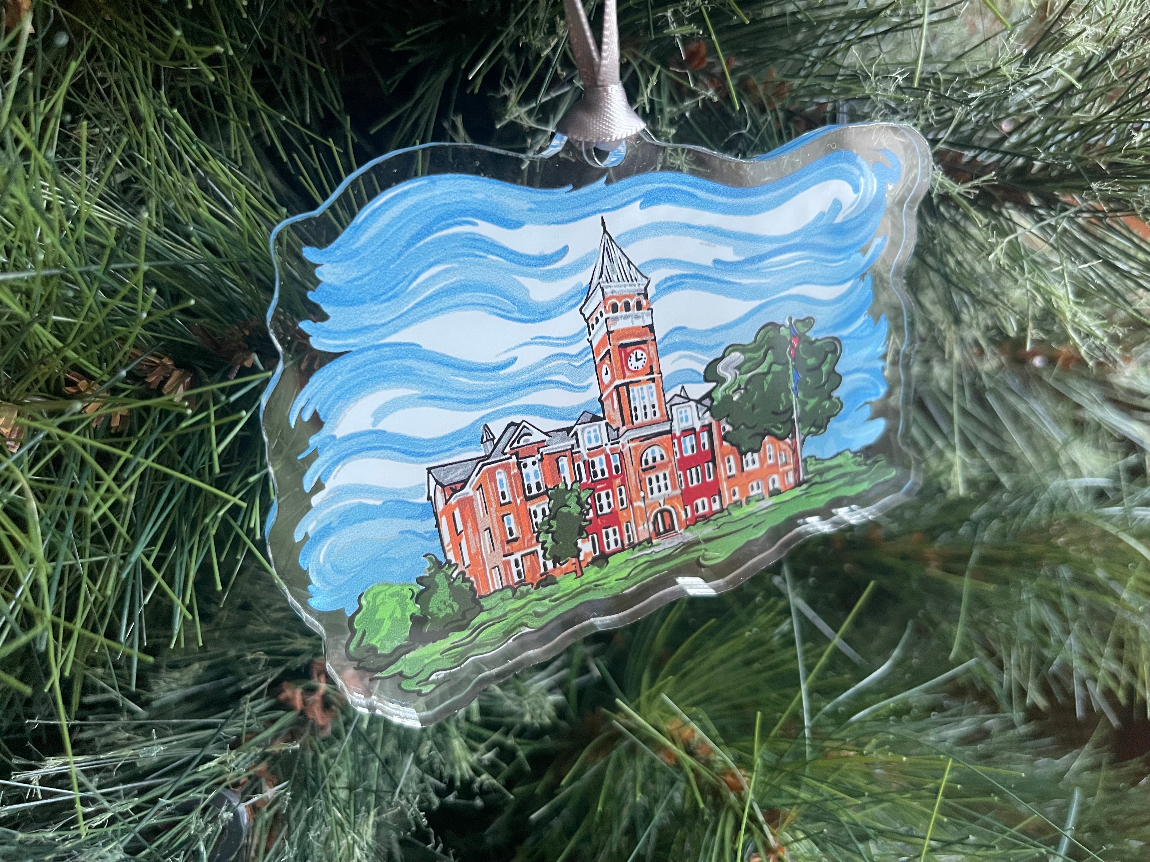 Clemson University Tillman Hall Ornament by Justin Patten