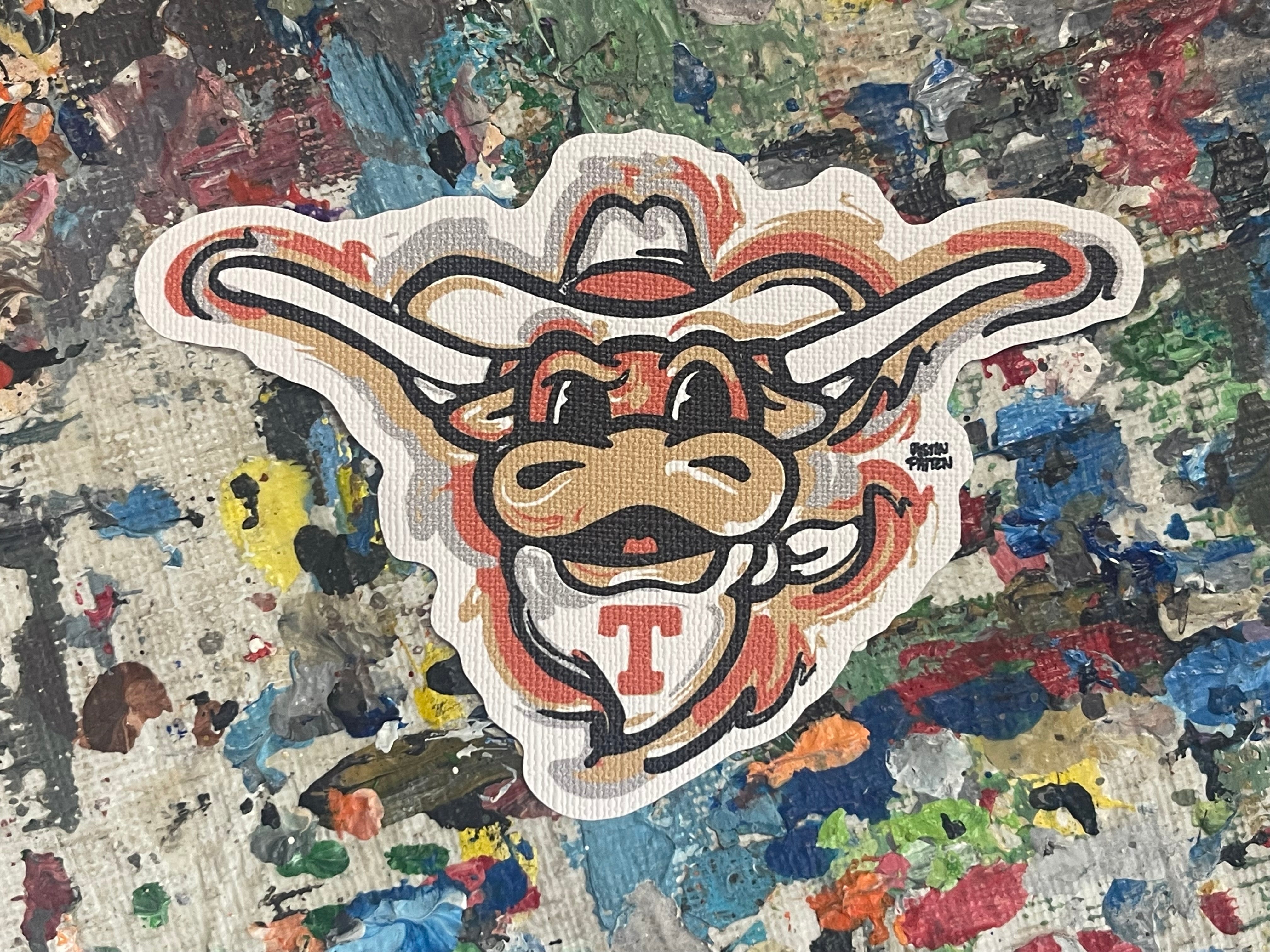University of Texas Longhorns Durable Sticker by Justin Patten