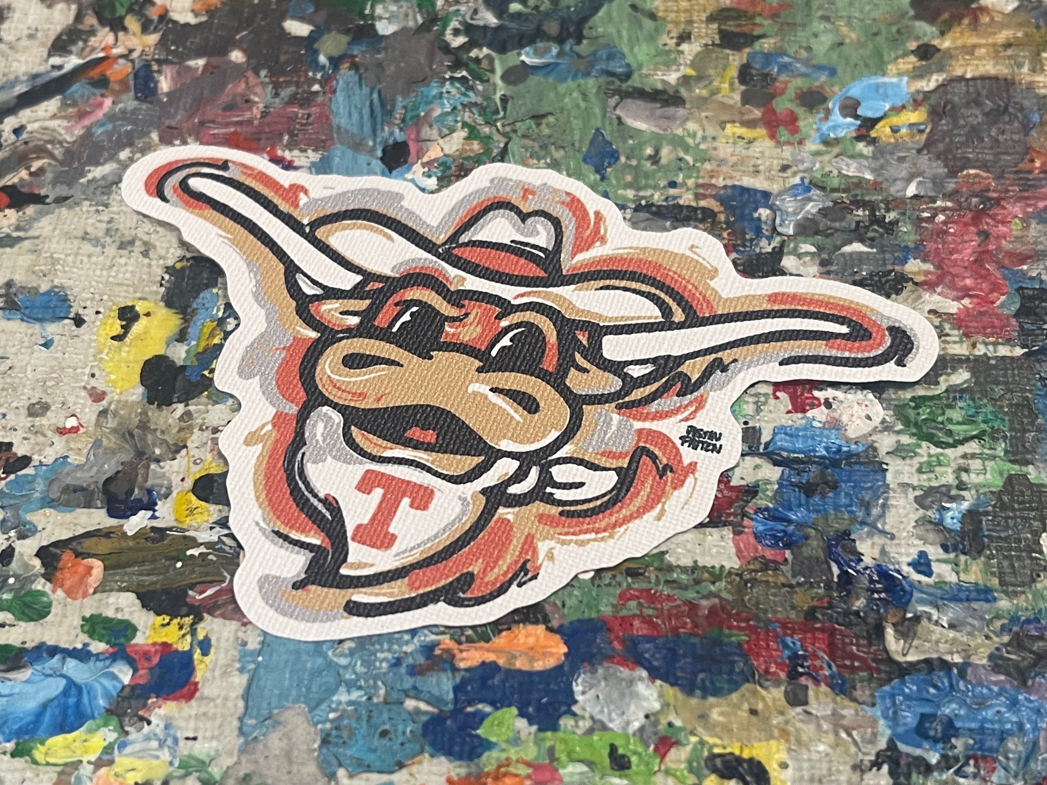 University of Texas Longhorns Durable Sticker by Justin Patten