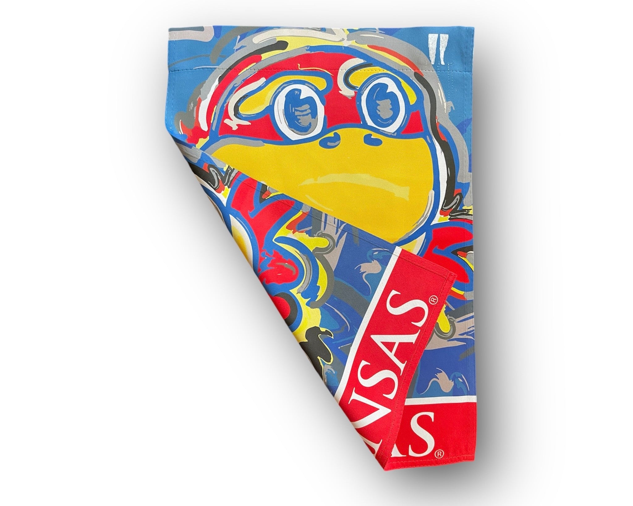 University of Kansas Mascot Garden Flag 12" x 18" by Justin Patten