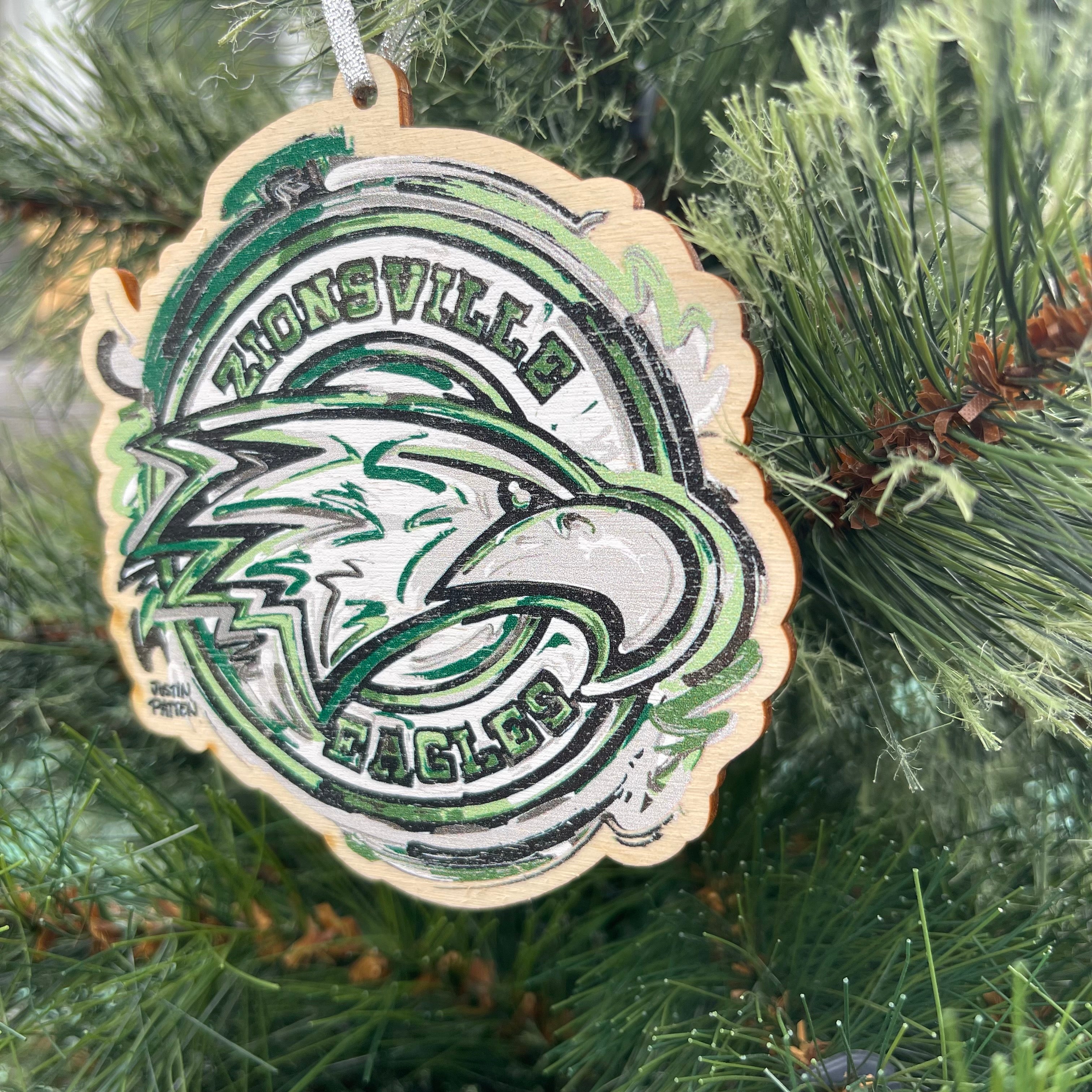Zionsville Indiana Eagle Ornament by Justin Patten (3 Styles)