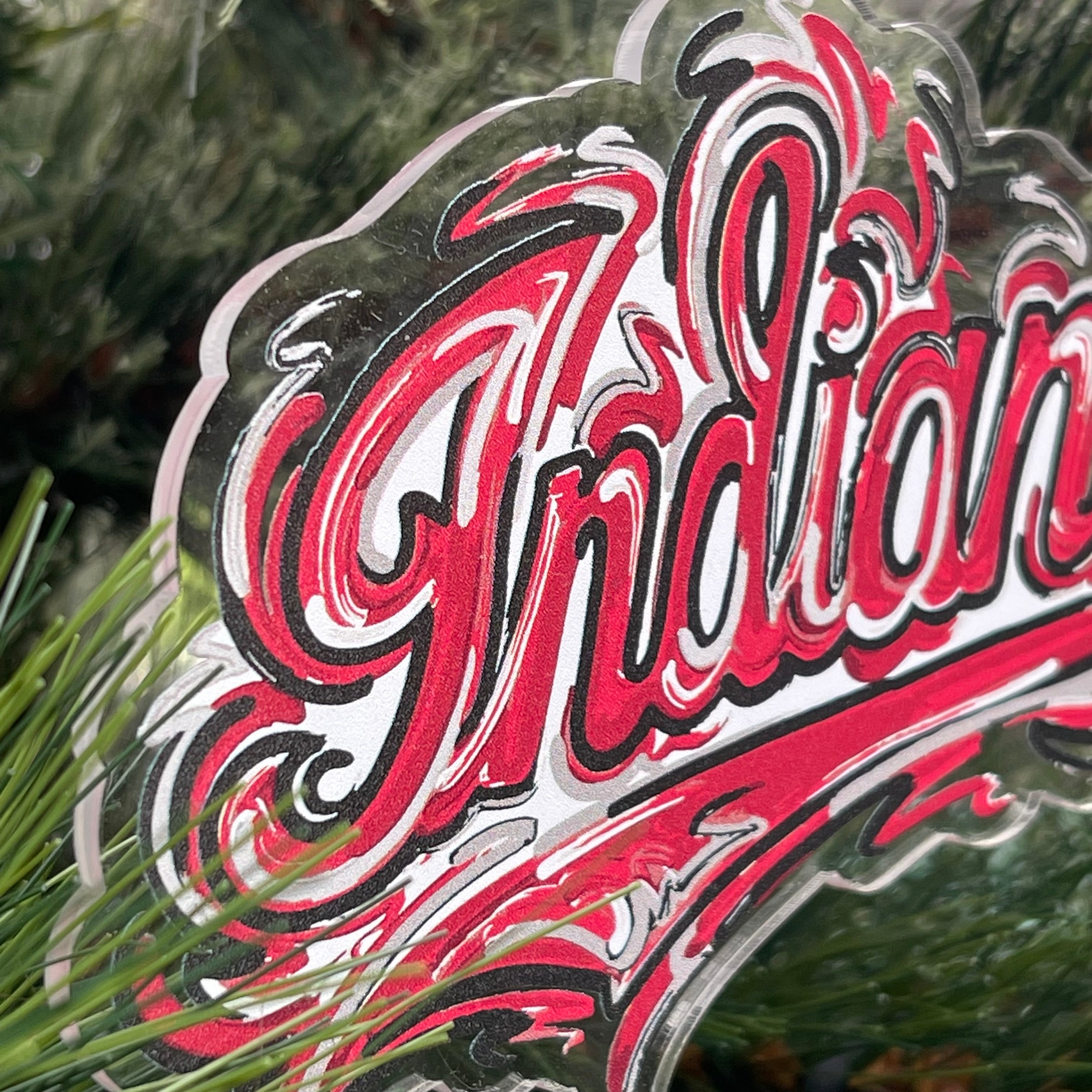 Indiana University Script Ornament by Justin Patten (2 Colors)