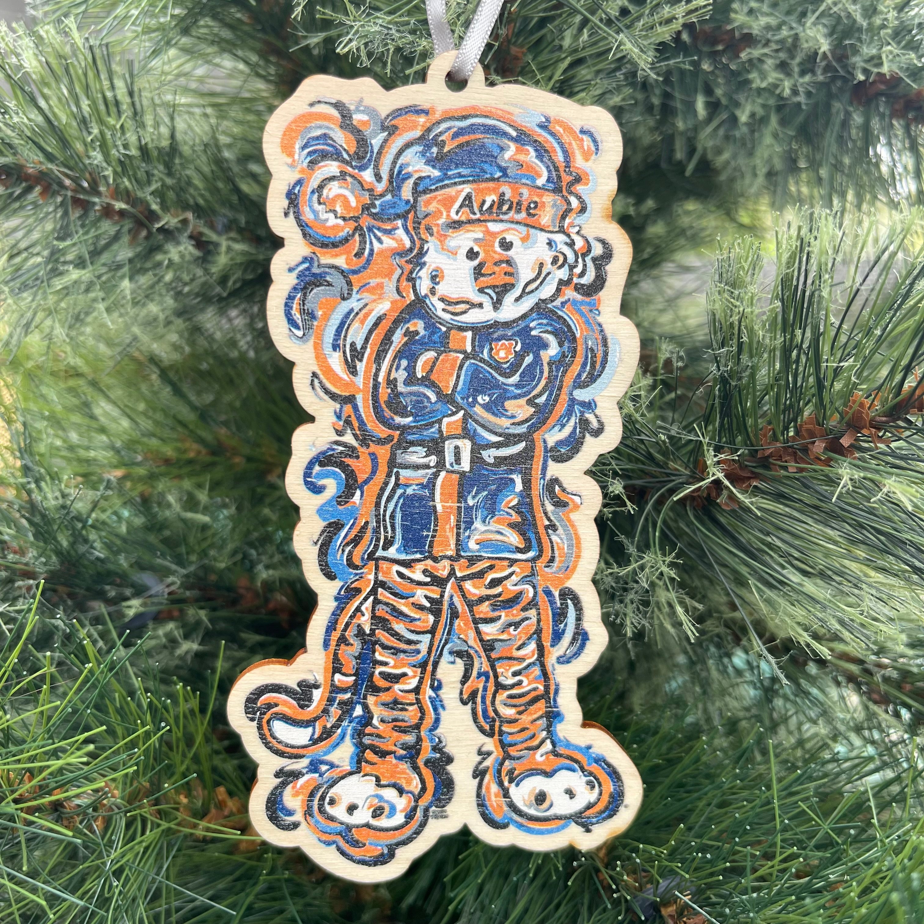 Auburn University Aubie Santa Claus Ornament by Justin Patten (2 Styles)