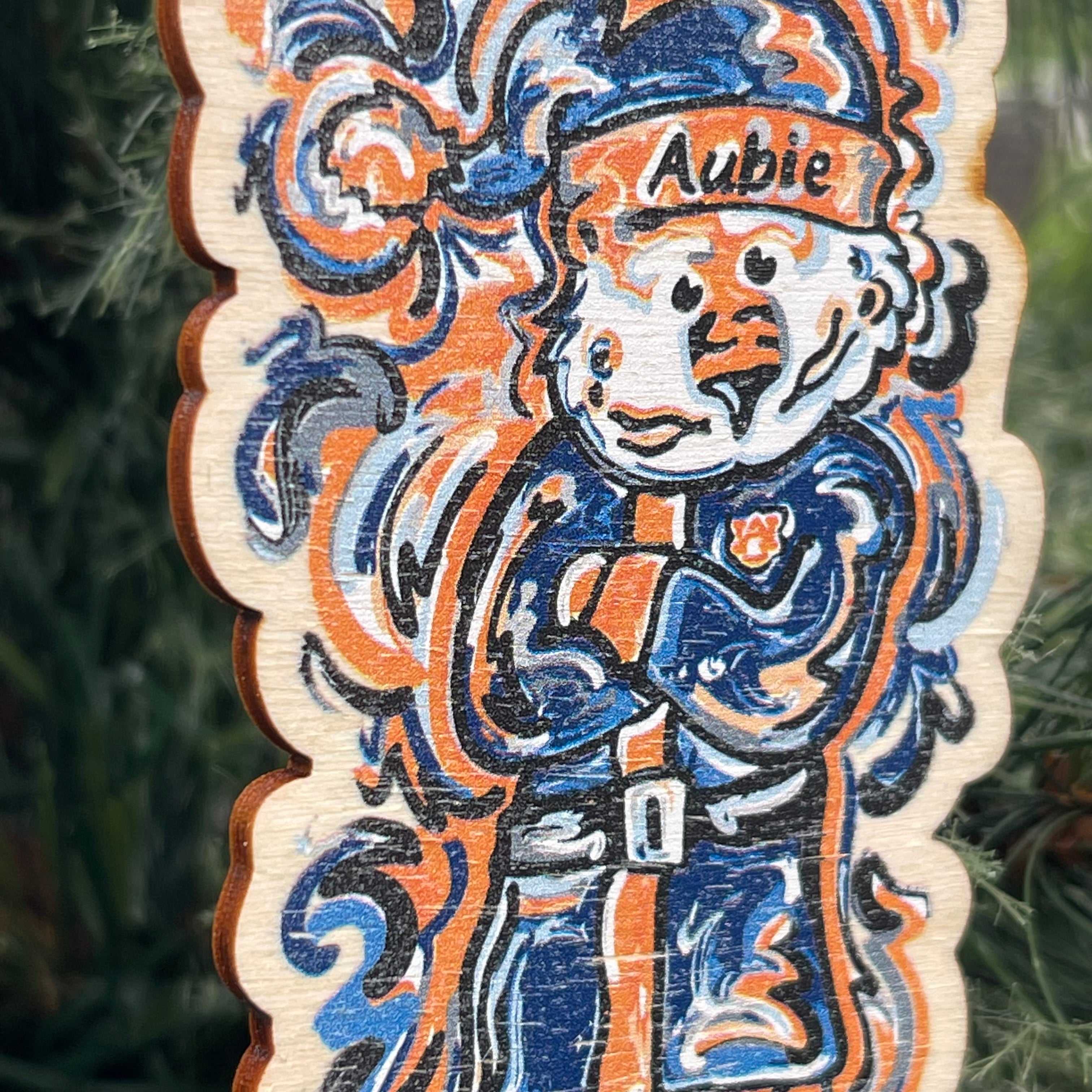 Auburn University Aubie Santa Claus Ornament by Justin Patten (2 Styles)