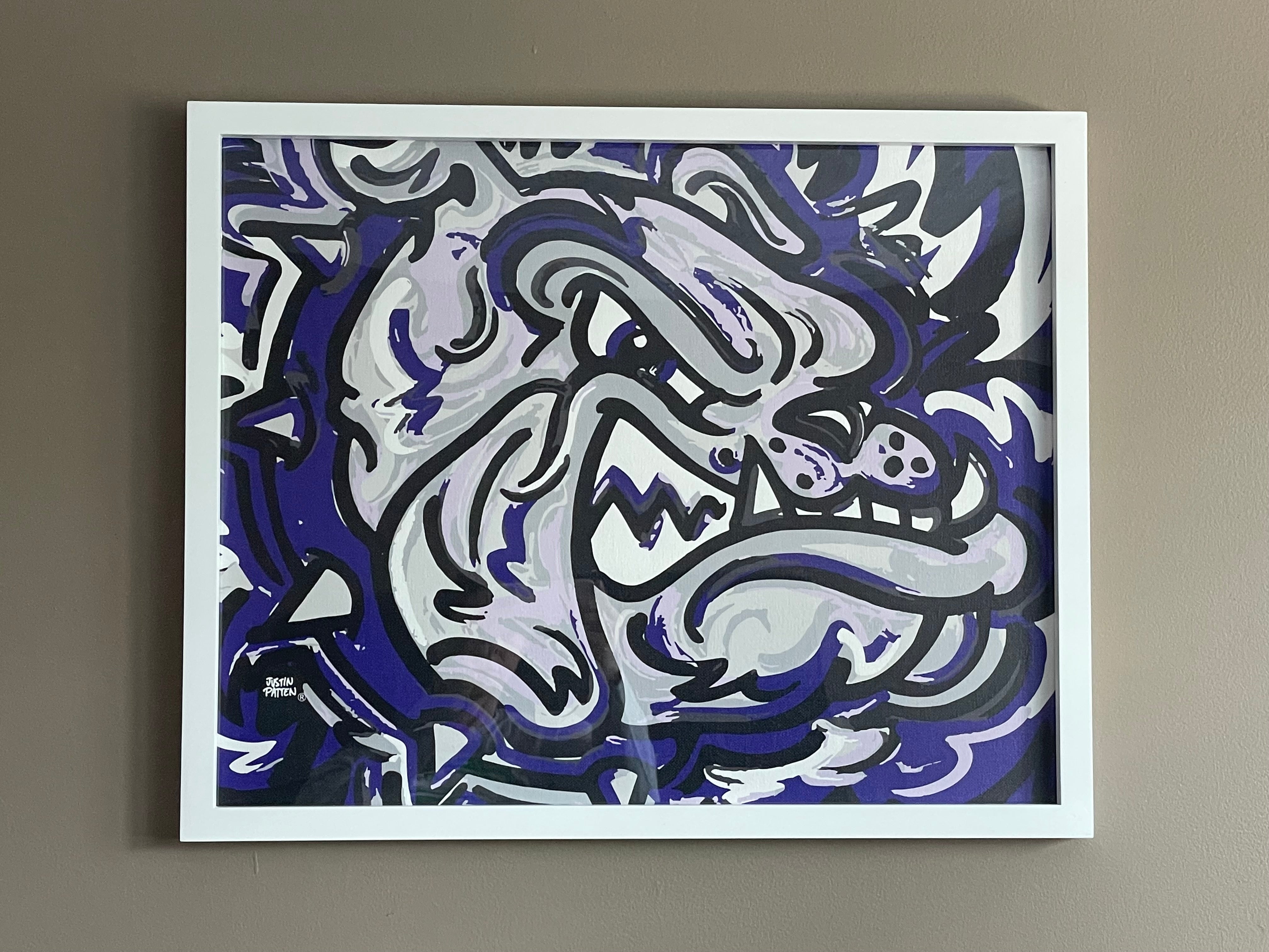 Brownsburg Indiana 20" x 16" Bulldog Print by Justin Patten