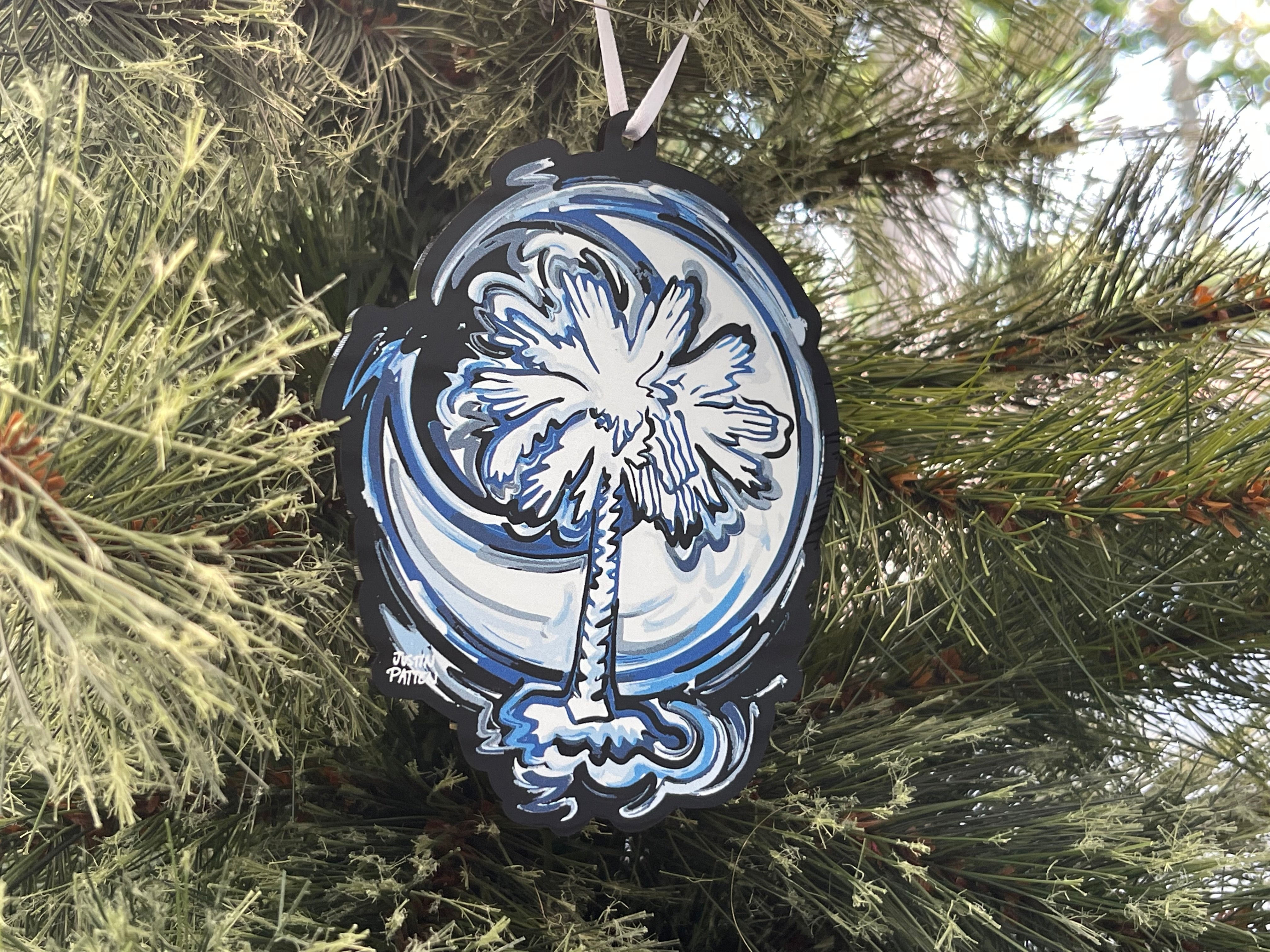 South Carolina Flag Ornament by Justin Patten (2 Styles)