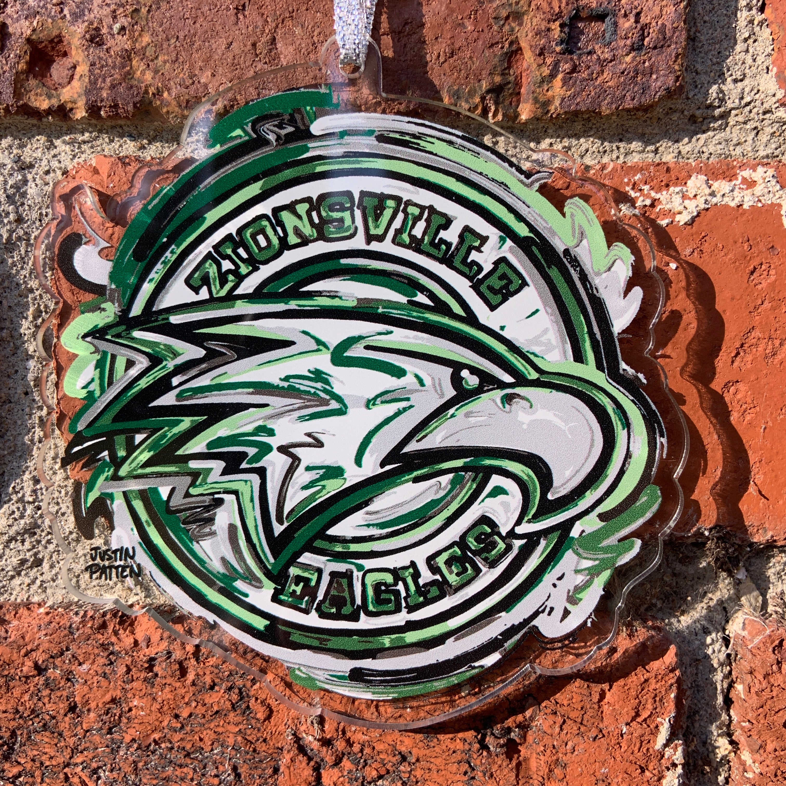 Zionsville Indiana Eagle Ornament by Justin Patten (3 Styles)