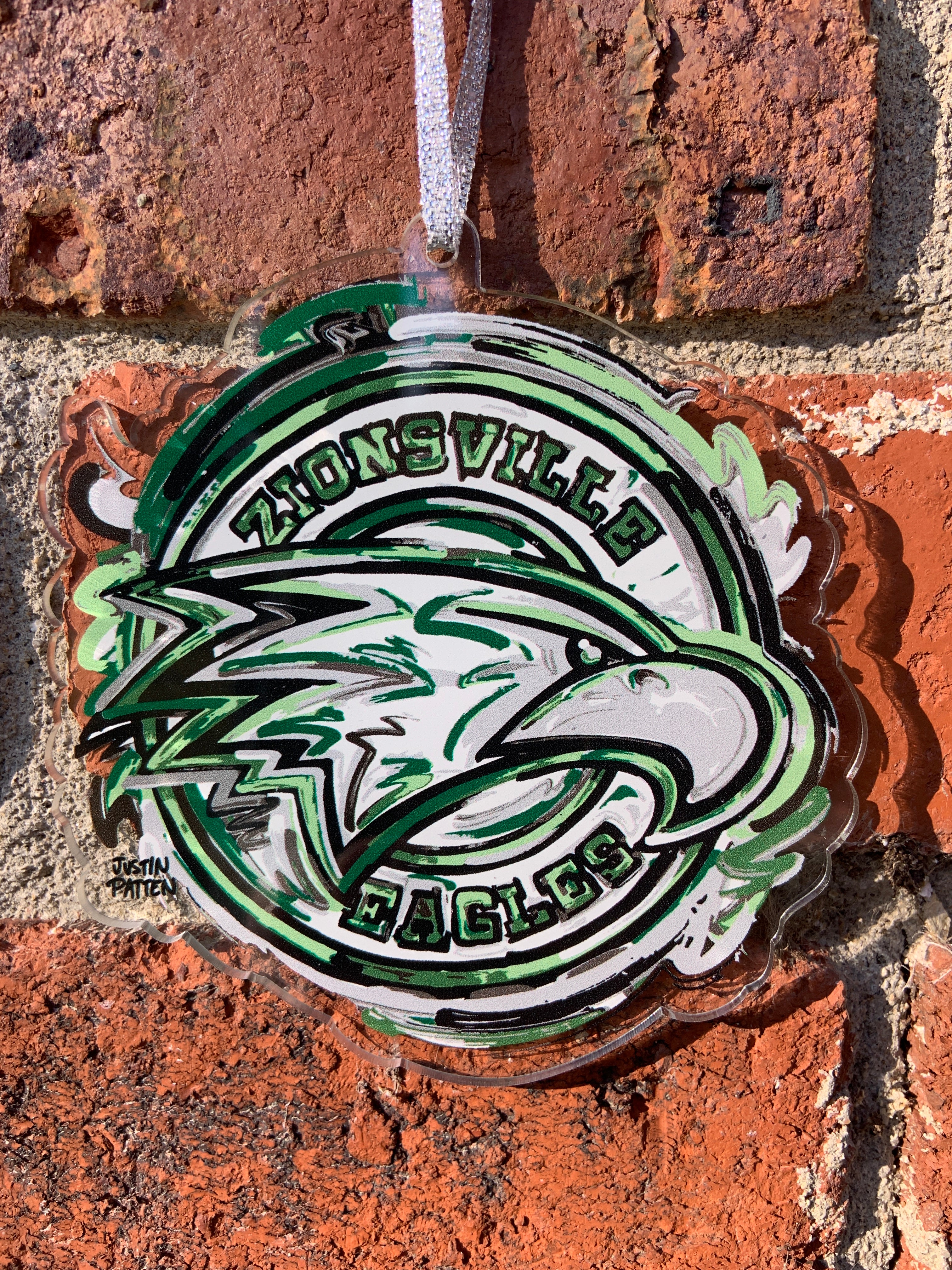 Zionsville Indiana Eagle Ornament by Justin Patten (3 Styles)