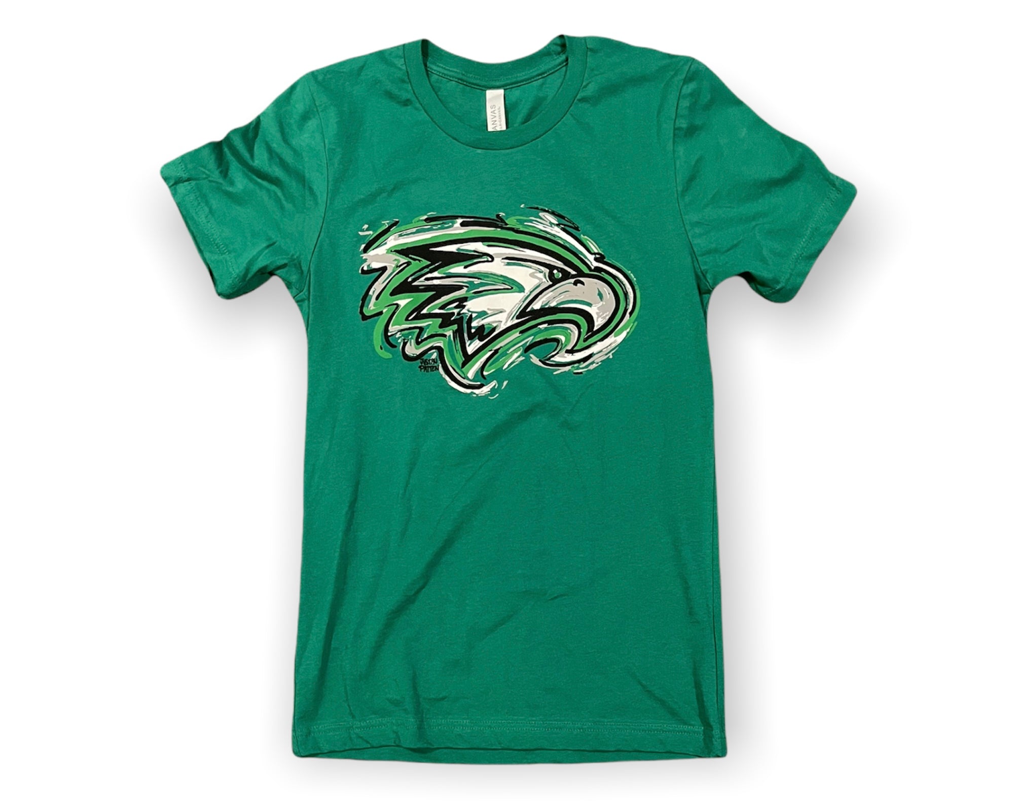 Zionsville Indiana Eagle Tee by Justin Patten (Kelly Green)