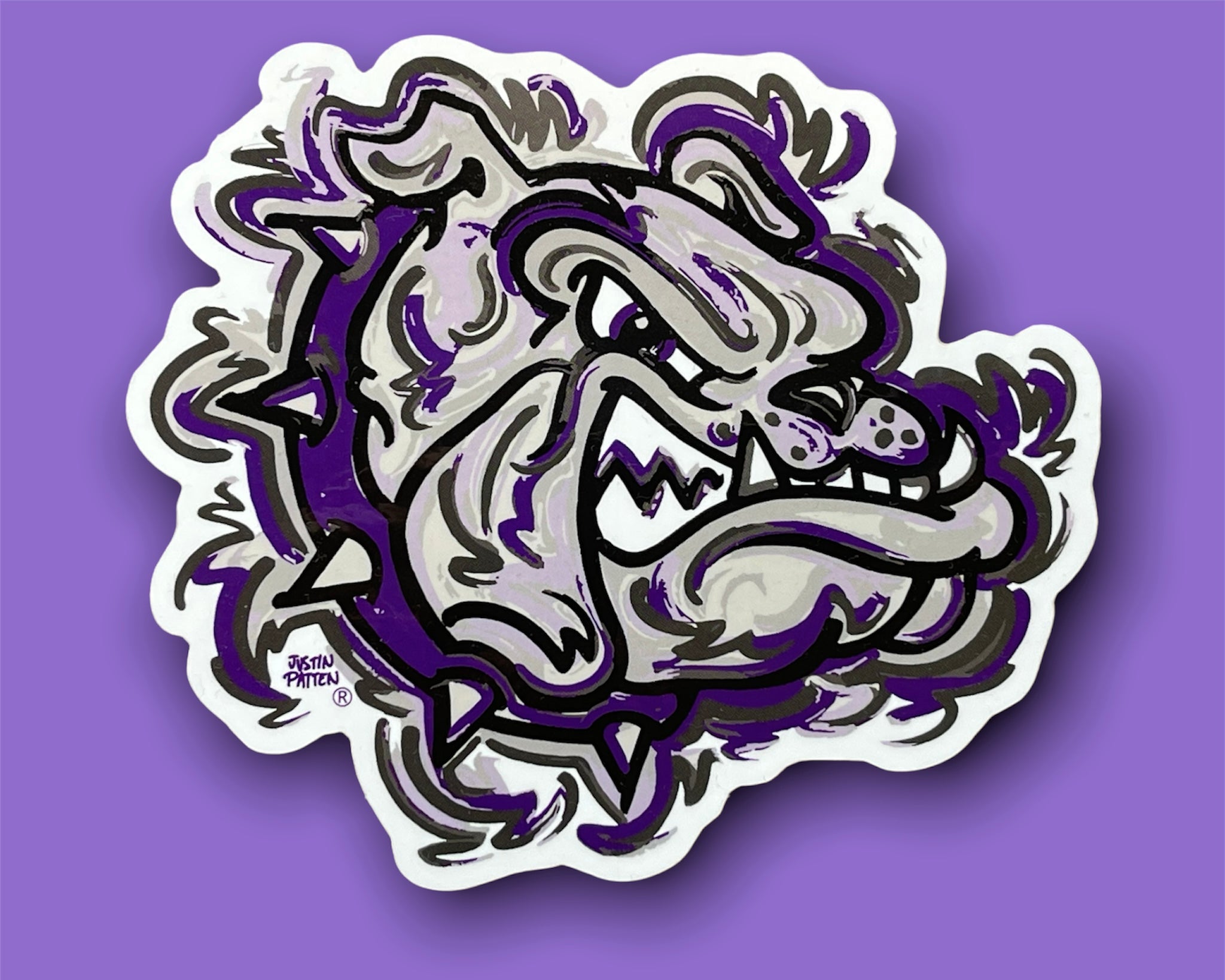 Brownsburg Indiana Bulldog Sticker by Justin Patten