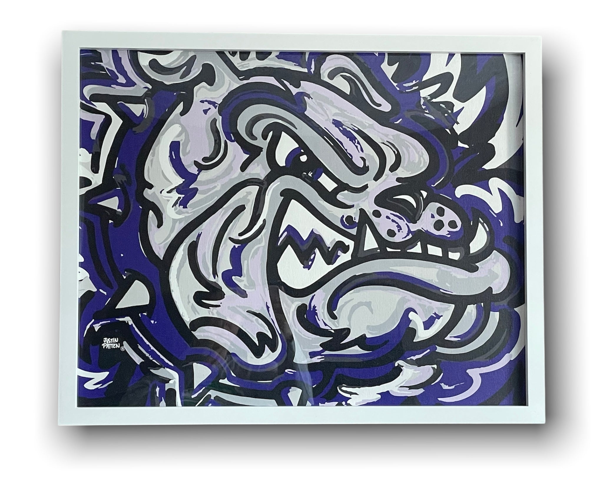 Brownsburg Indiana 20" x 16" Bulldog Print by Justin Patten