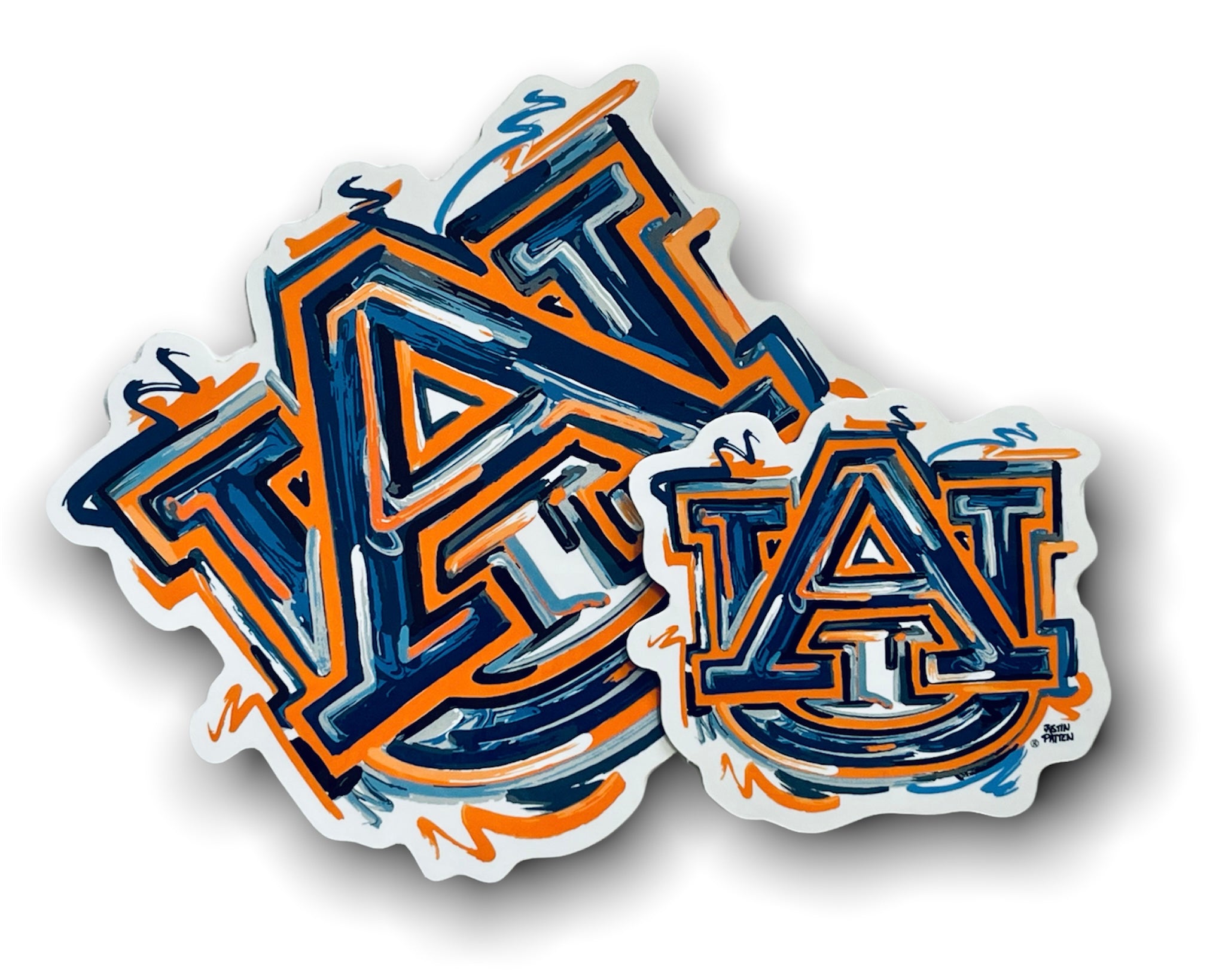 Auburn University AU Mini Vinyl Sticker by Justin Patten