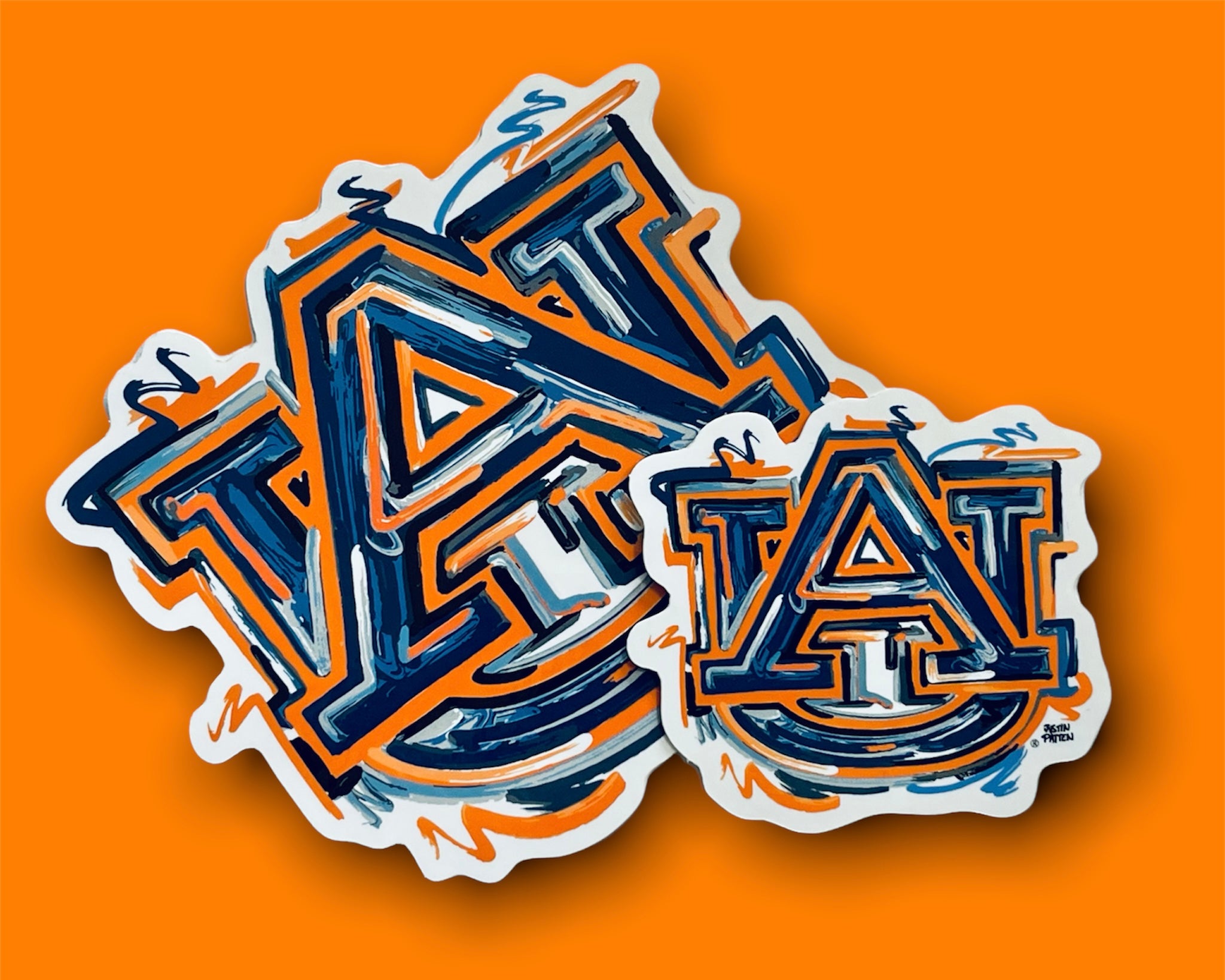 Auburn University AU Mini Vinyl Sticker by Justin Patten