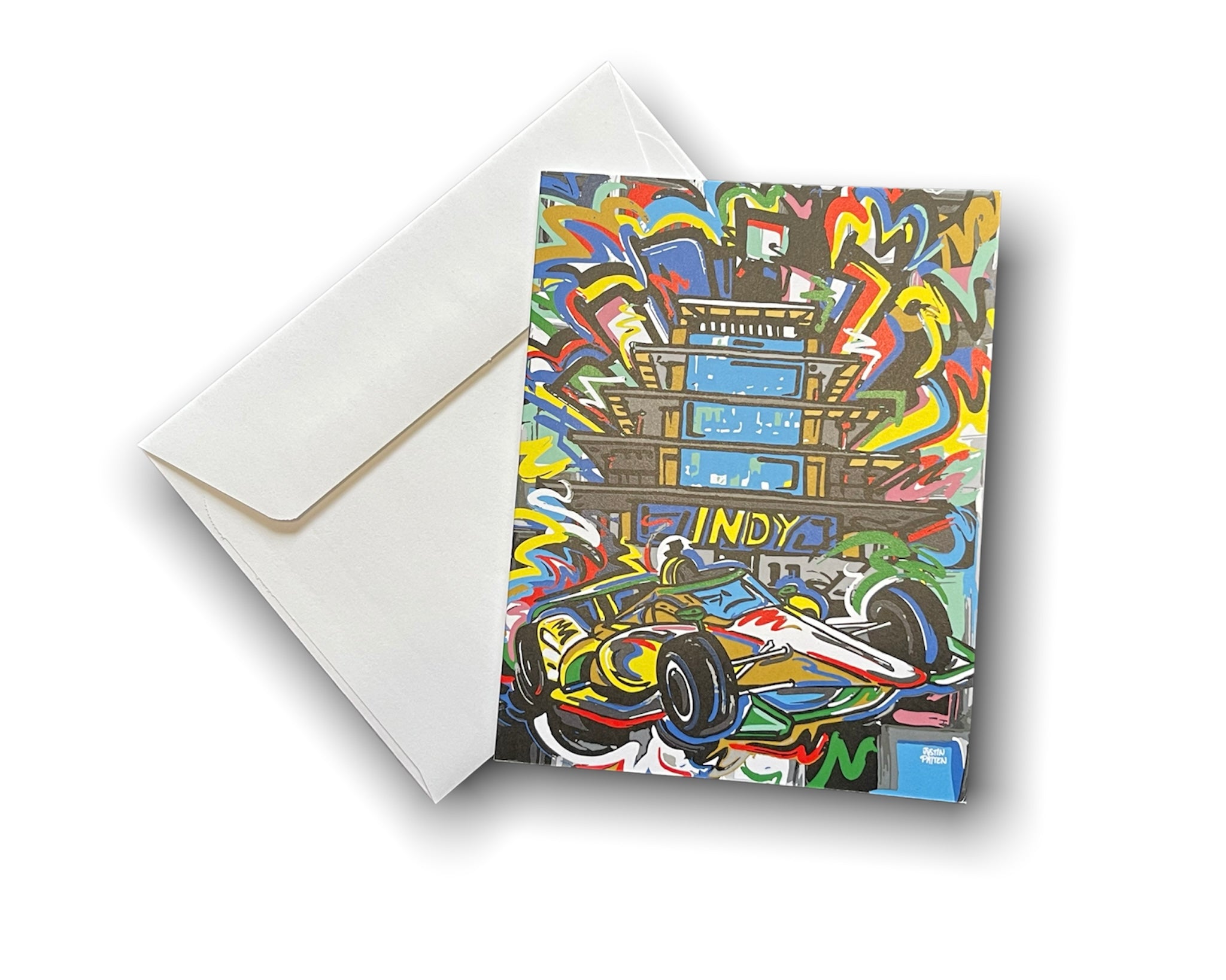 Indianapolis Motor Speedway Note Cards by Justin Patten (Pack of 6 Cards)