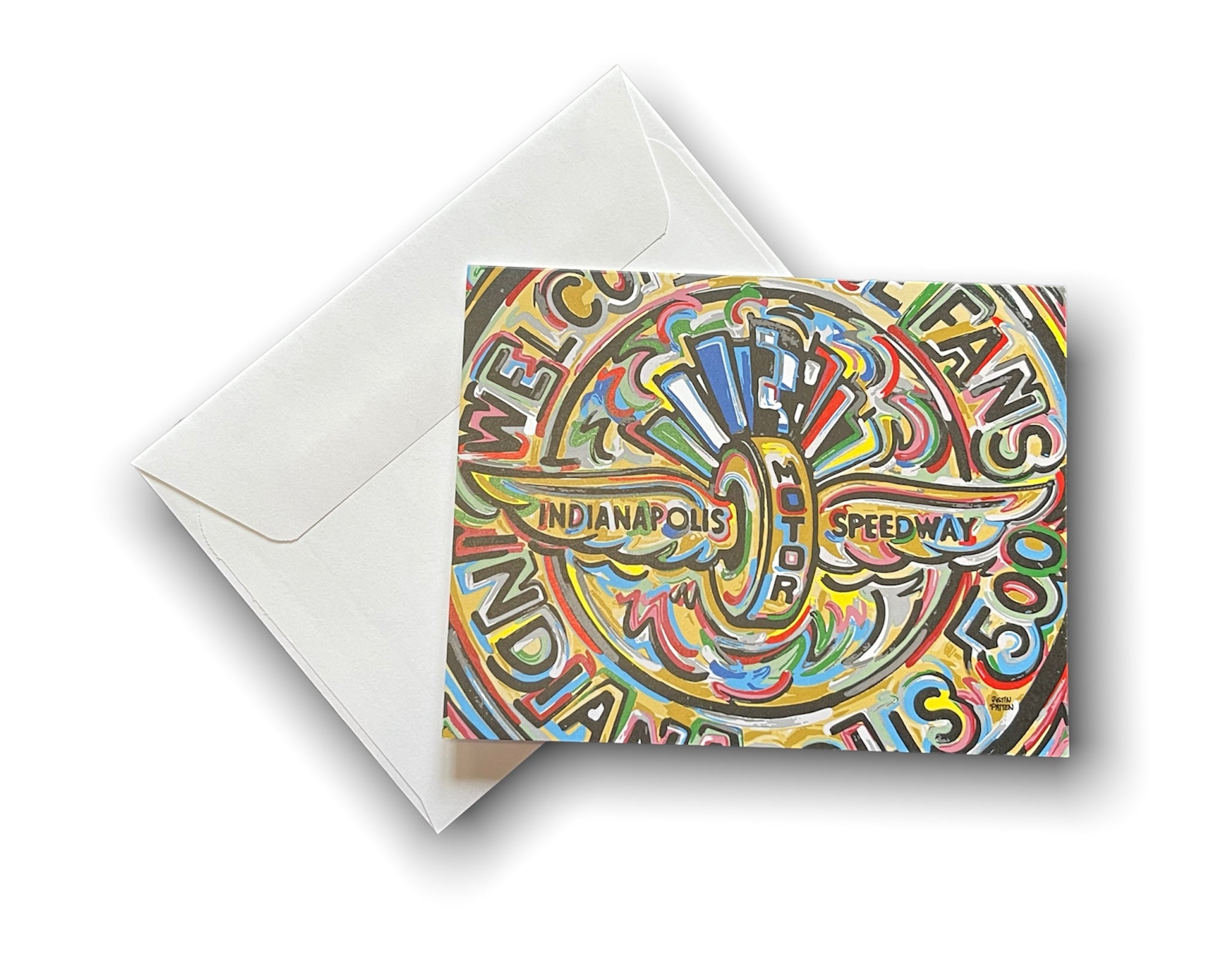 Indianapolis Motor Speedway Note Cards by Justin Patten (Pack of 6 Cards)