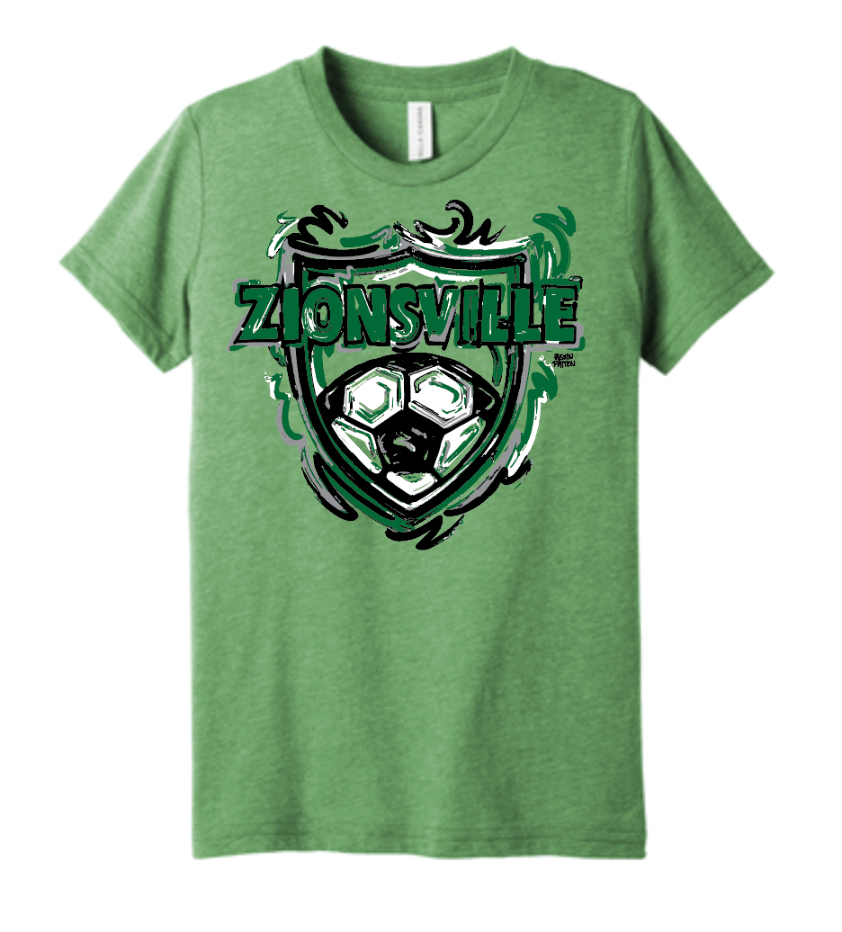 Zionsville Soccer Youth Tee by Justin Patten (2 Colors)