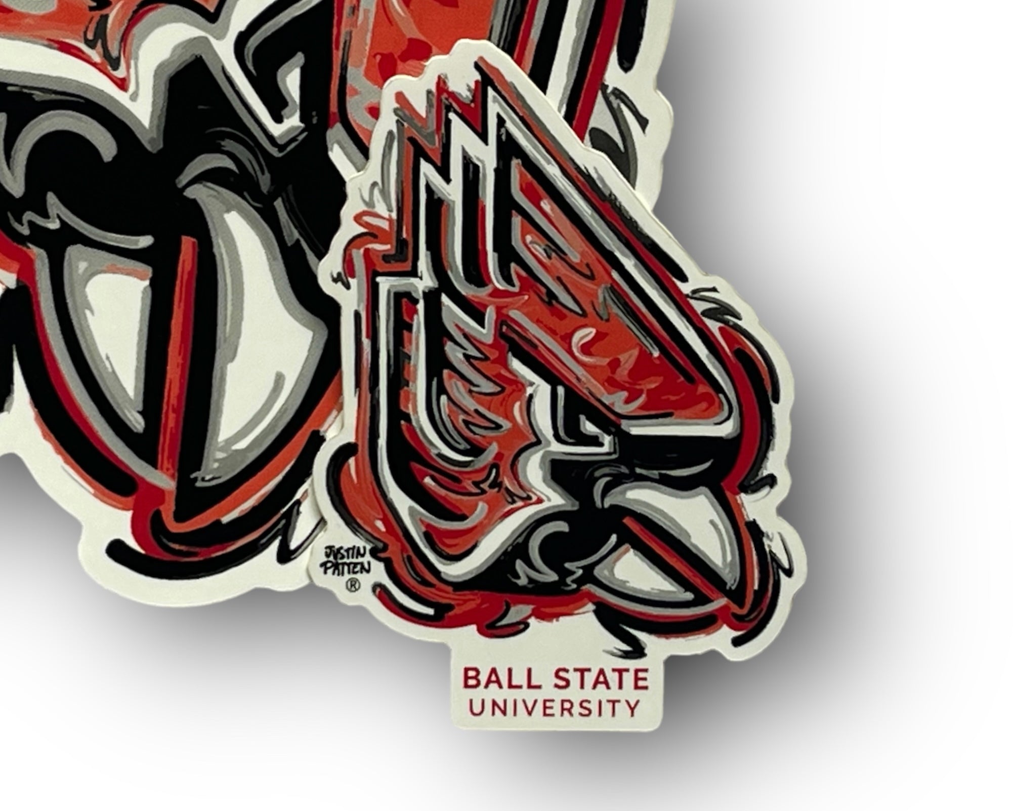Ball State University Mini Vinyl Sticker by Justin Patten