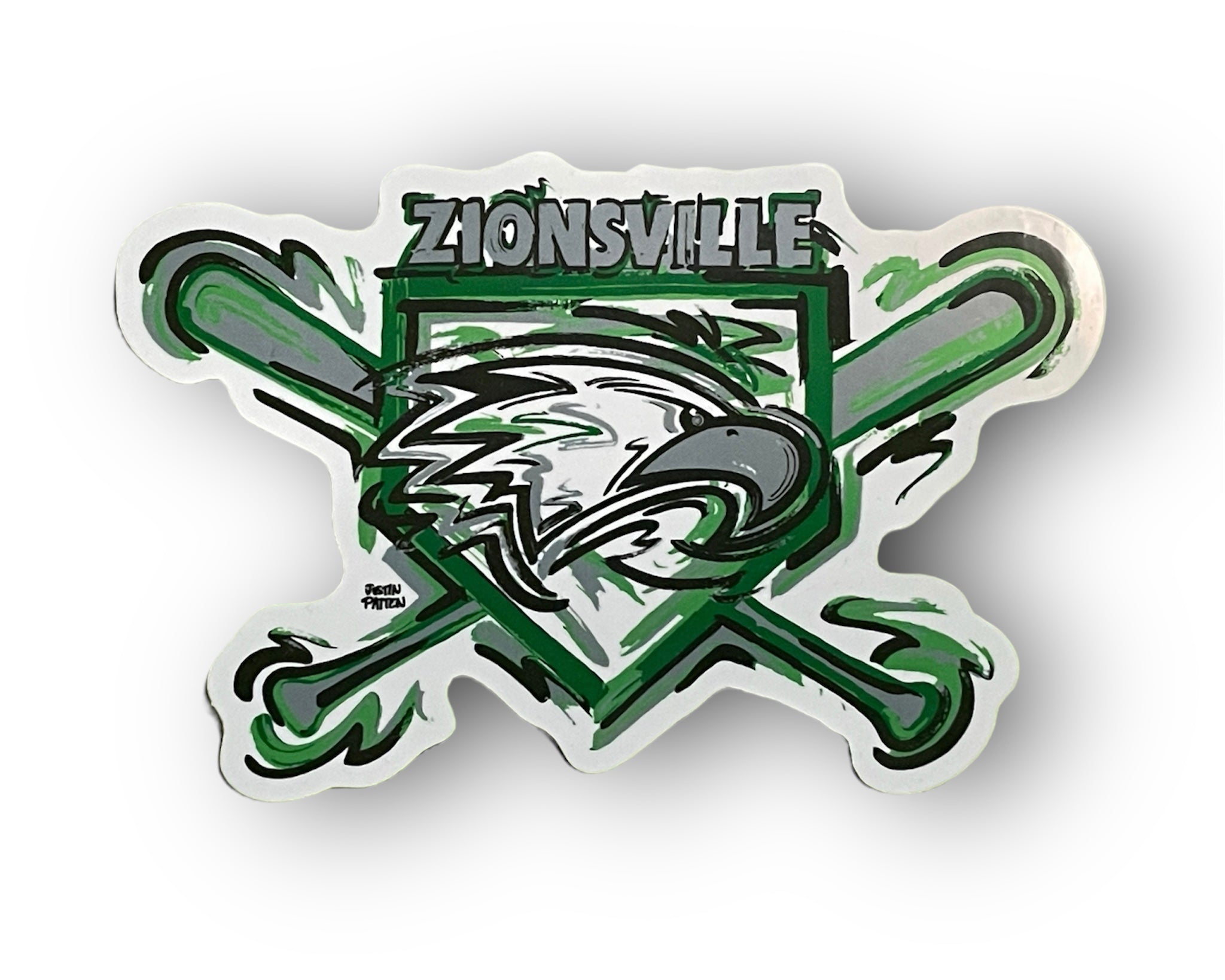 Zionsville Indiana Baseball Sticker by Justin Patten
