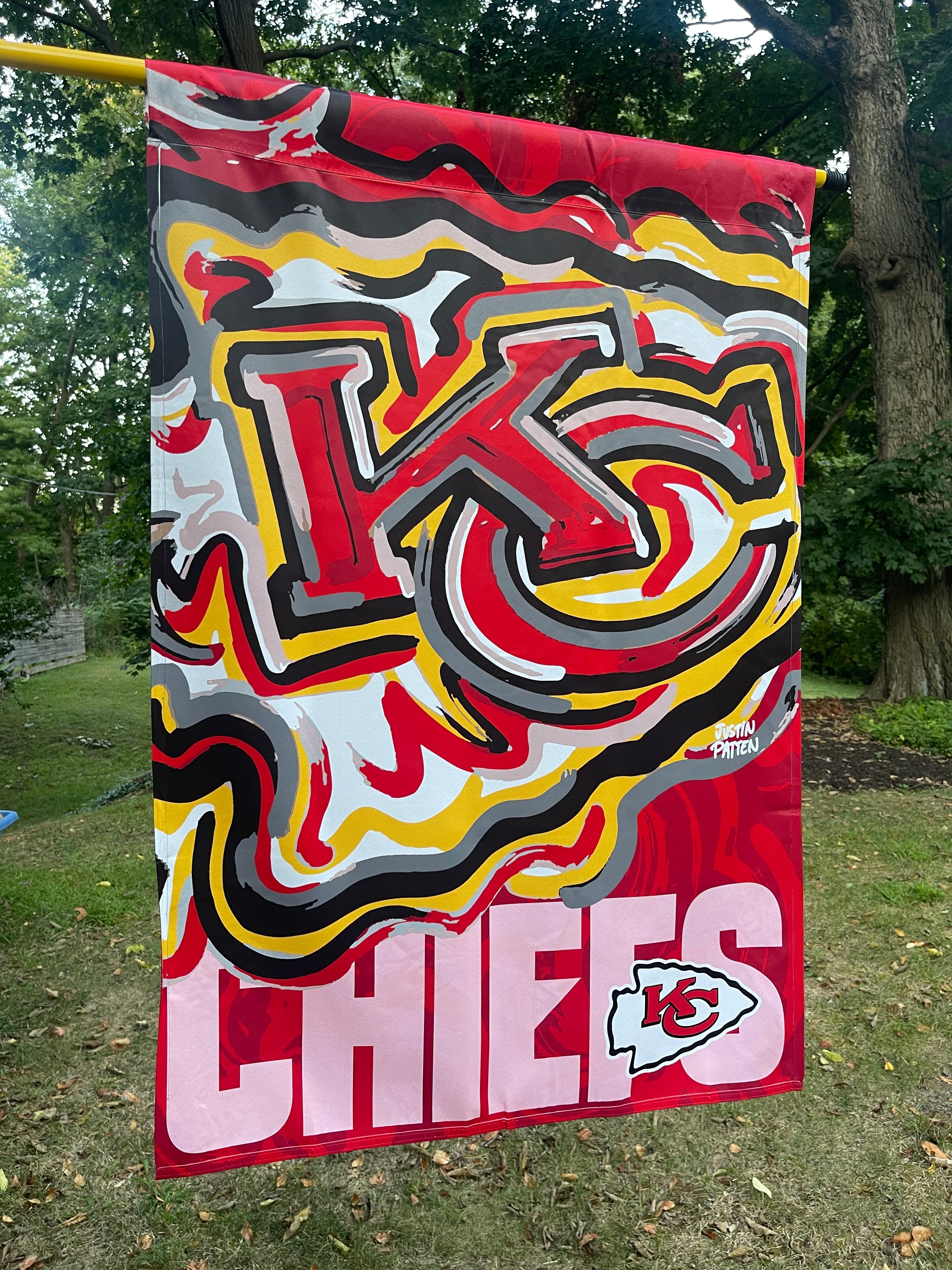 Kansas City Chiefs House Flag 29" x 43" by Justin Patten