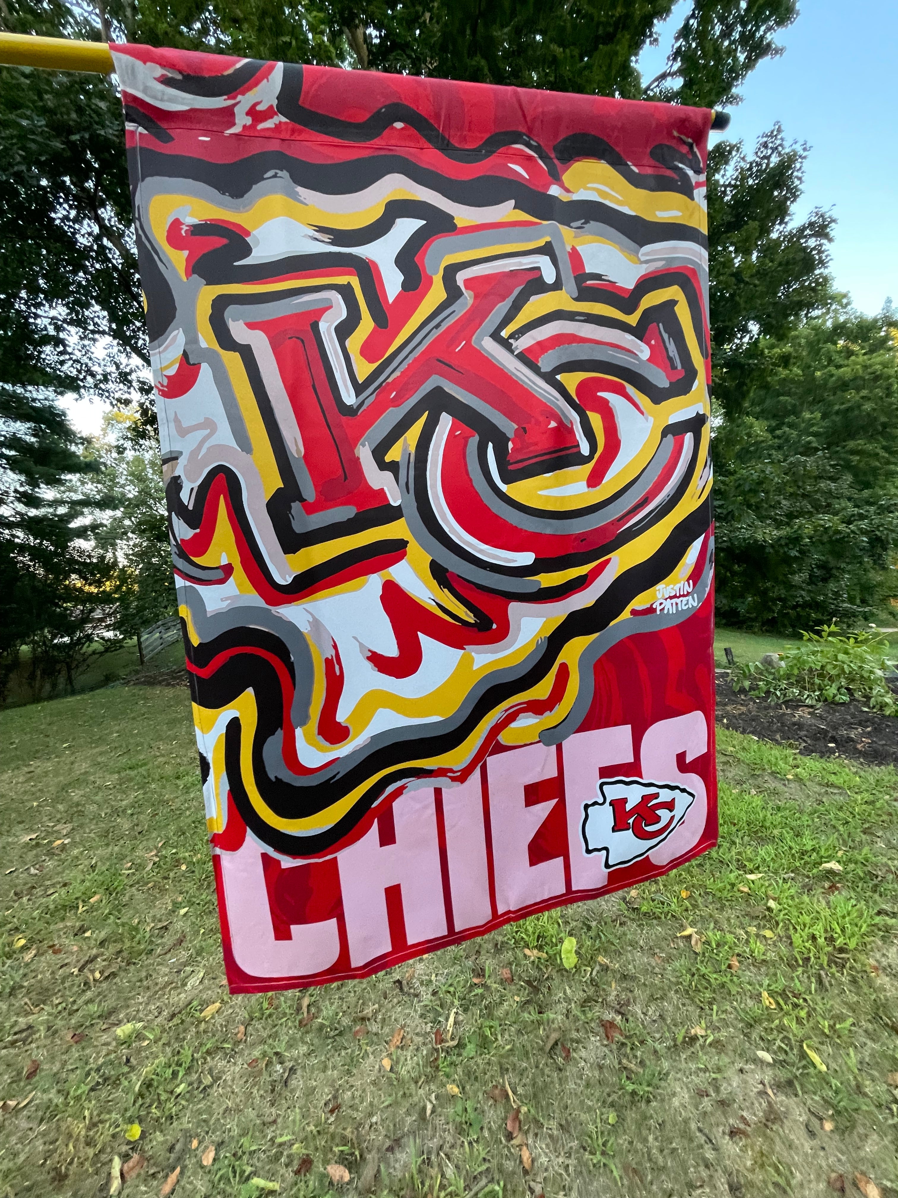 Kansas City Chiefs House Flag 29" x 43" by Justin Patten