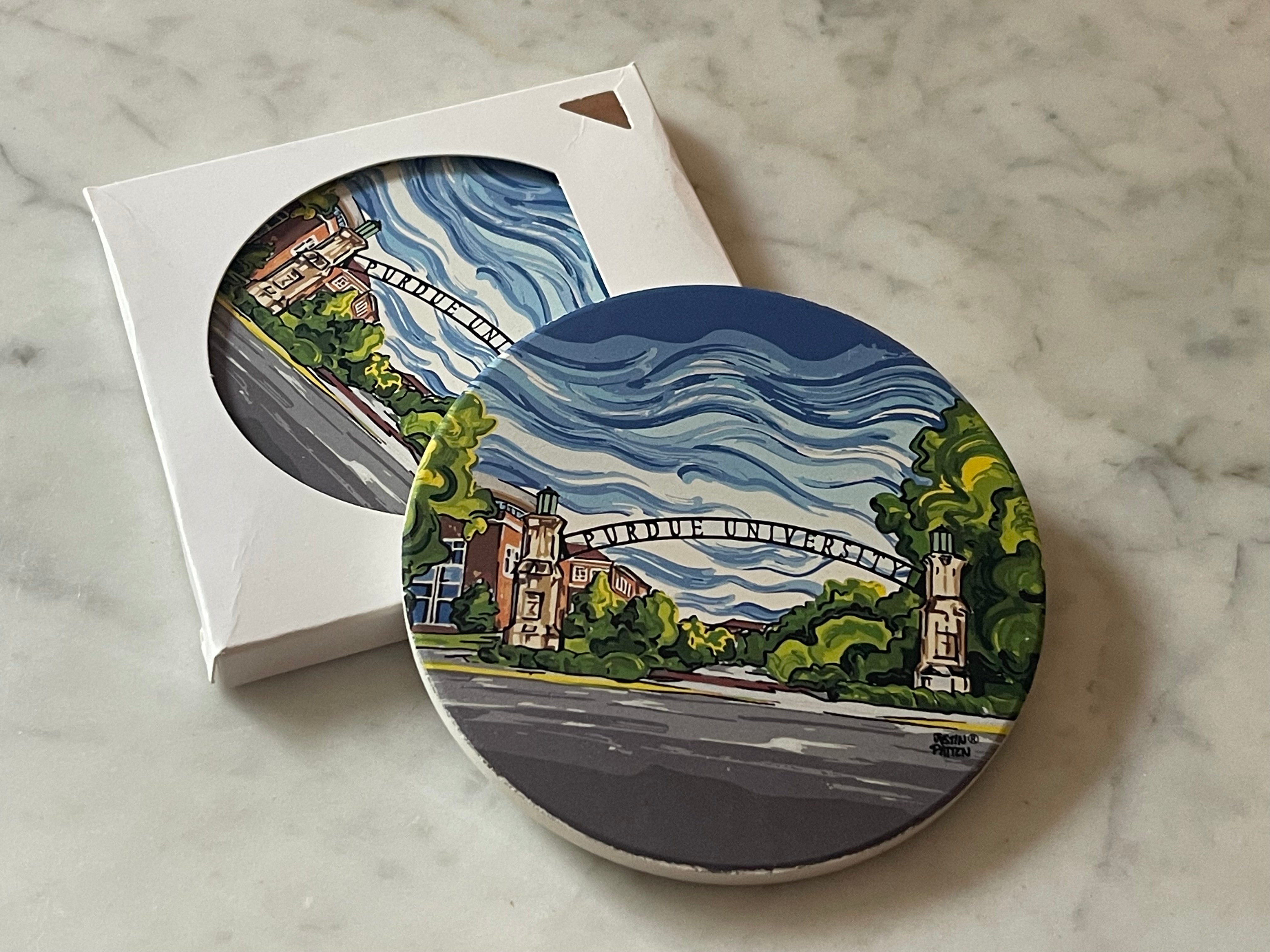 Purdue University Gateway to the Future Stone Coaster by Justin Patten