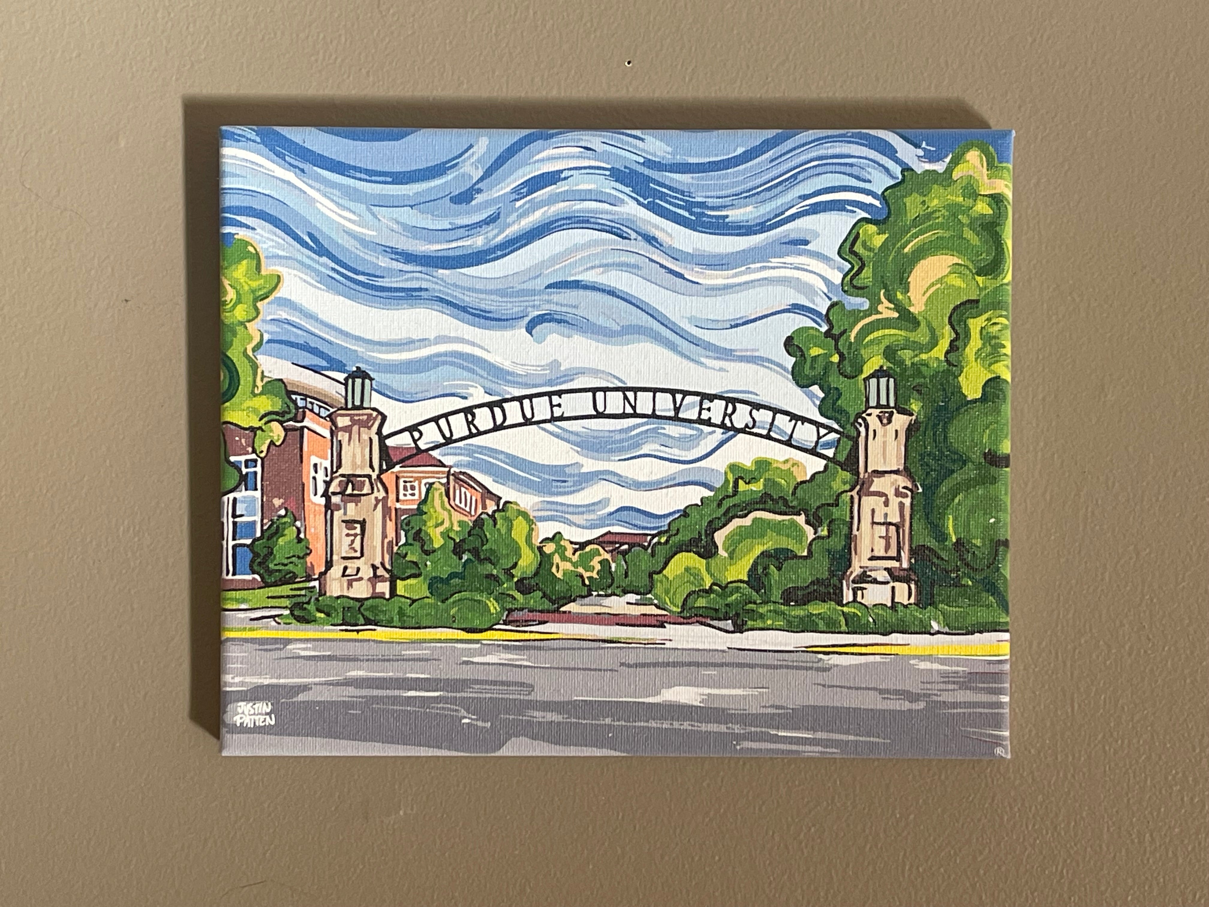 Purdue University 20" x 16" Gateway to the Future Wrapped Canvas Print by Justin Patten