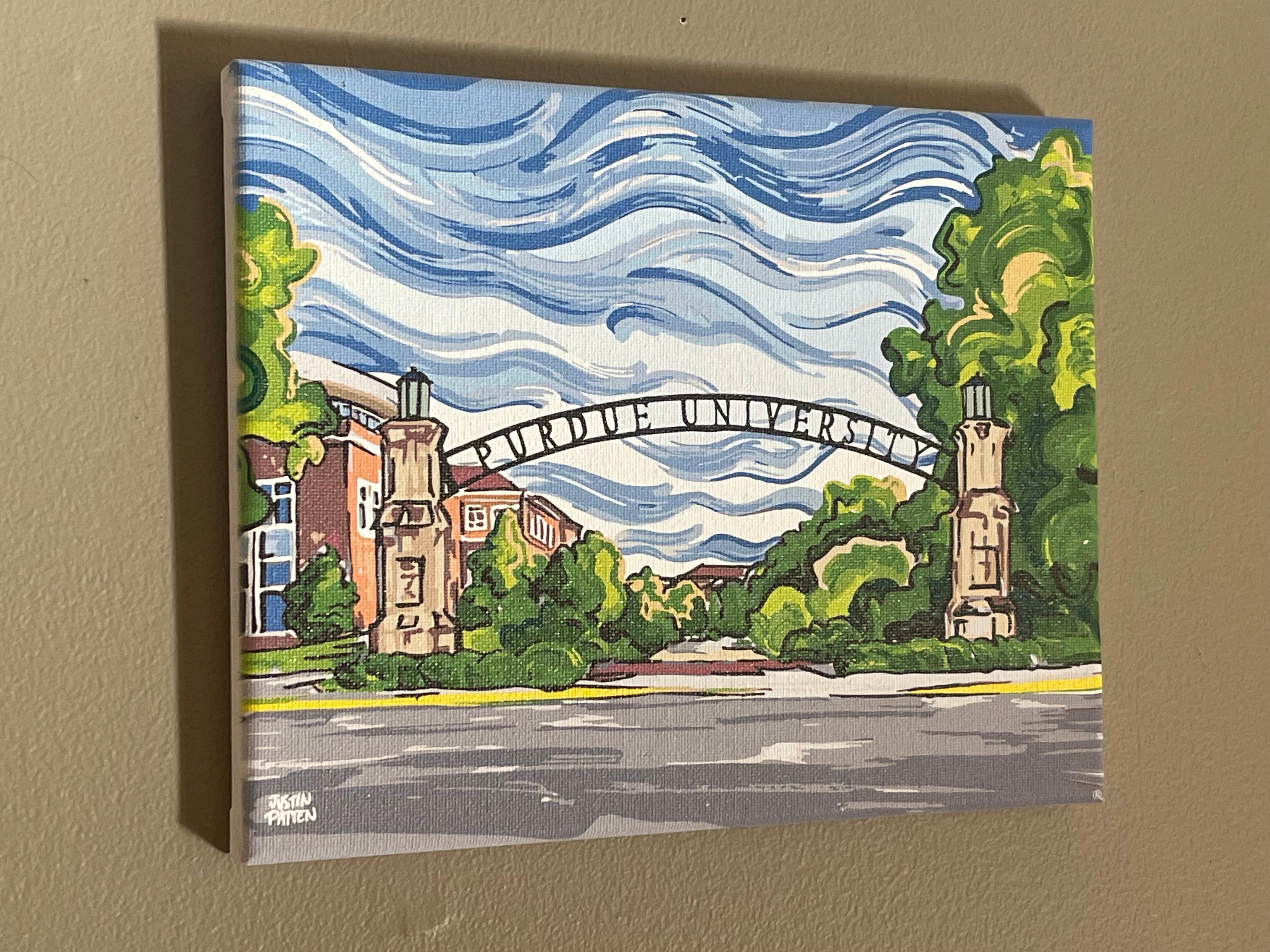 Purdue University 20" x 16" Gateway to the Future Wrapped Canvas Print by Justin Patten