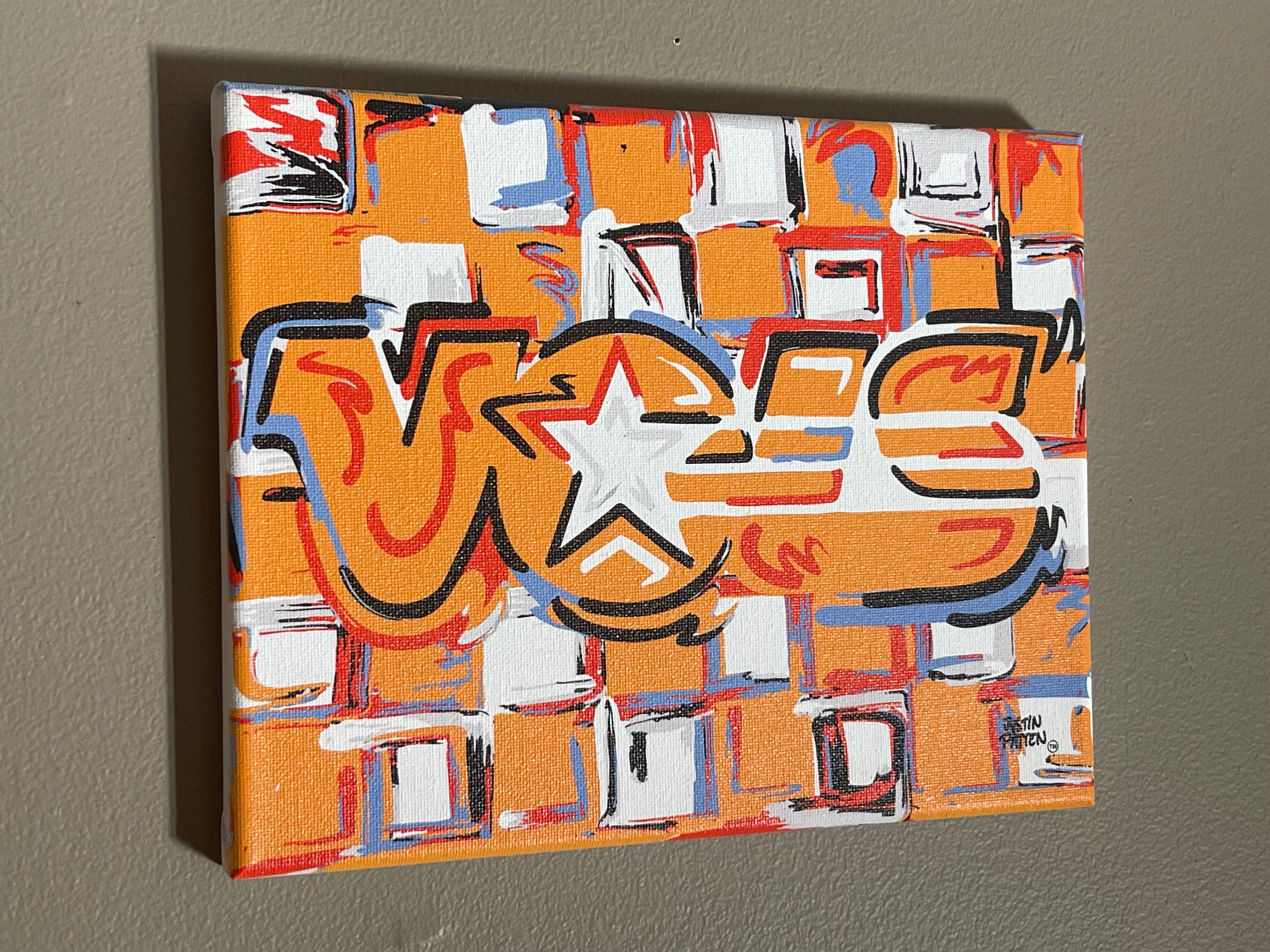 University of Tennessee 20" x 16" VOLS Wrapped Canvas Print by Justin Patten