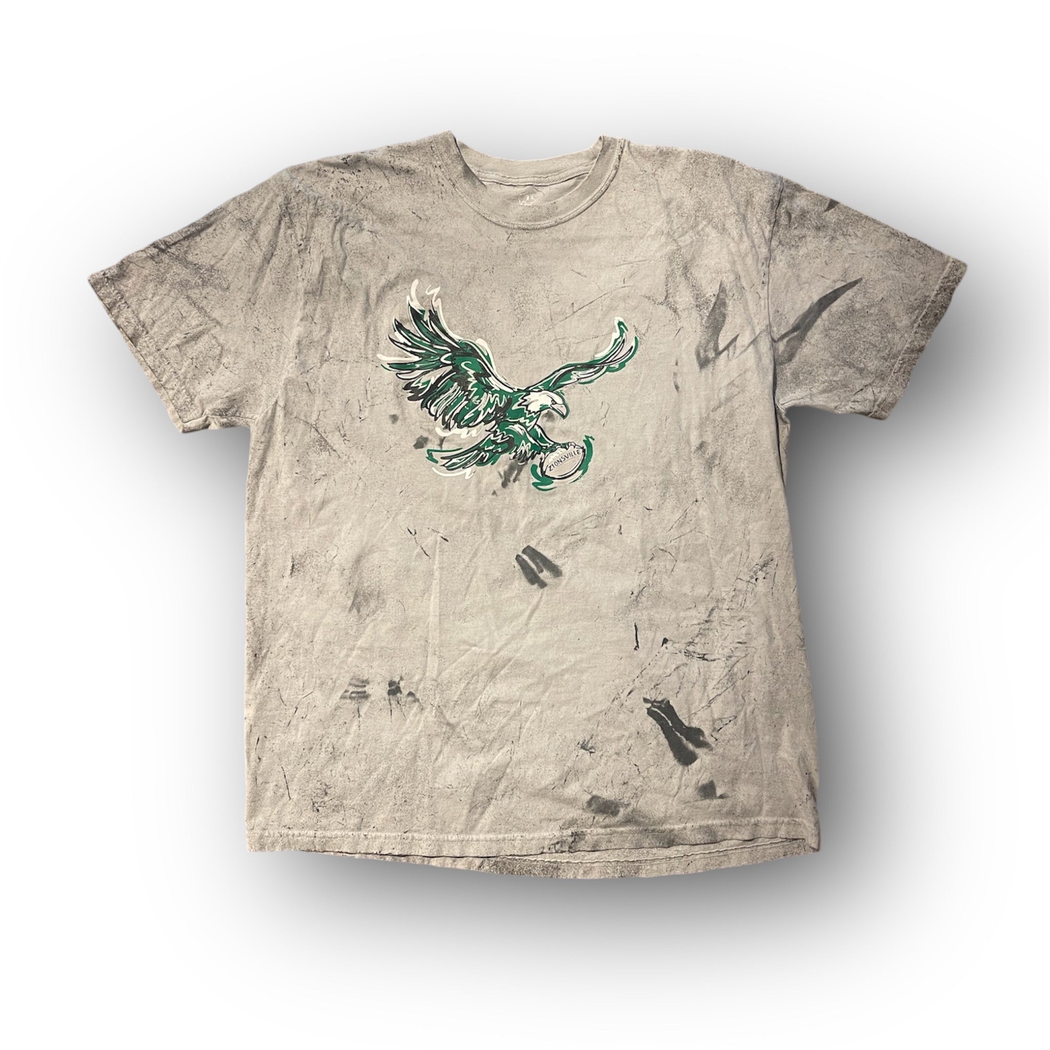 Zionsville Eagle Football Unisex Distressed Tee by Justin Patten (Last One)