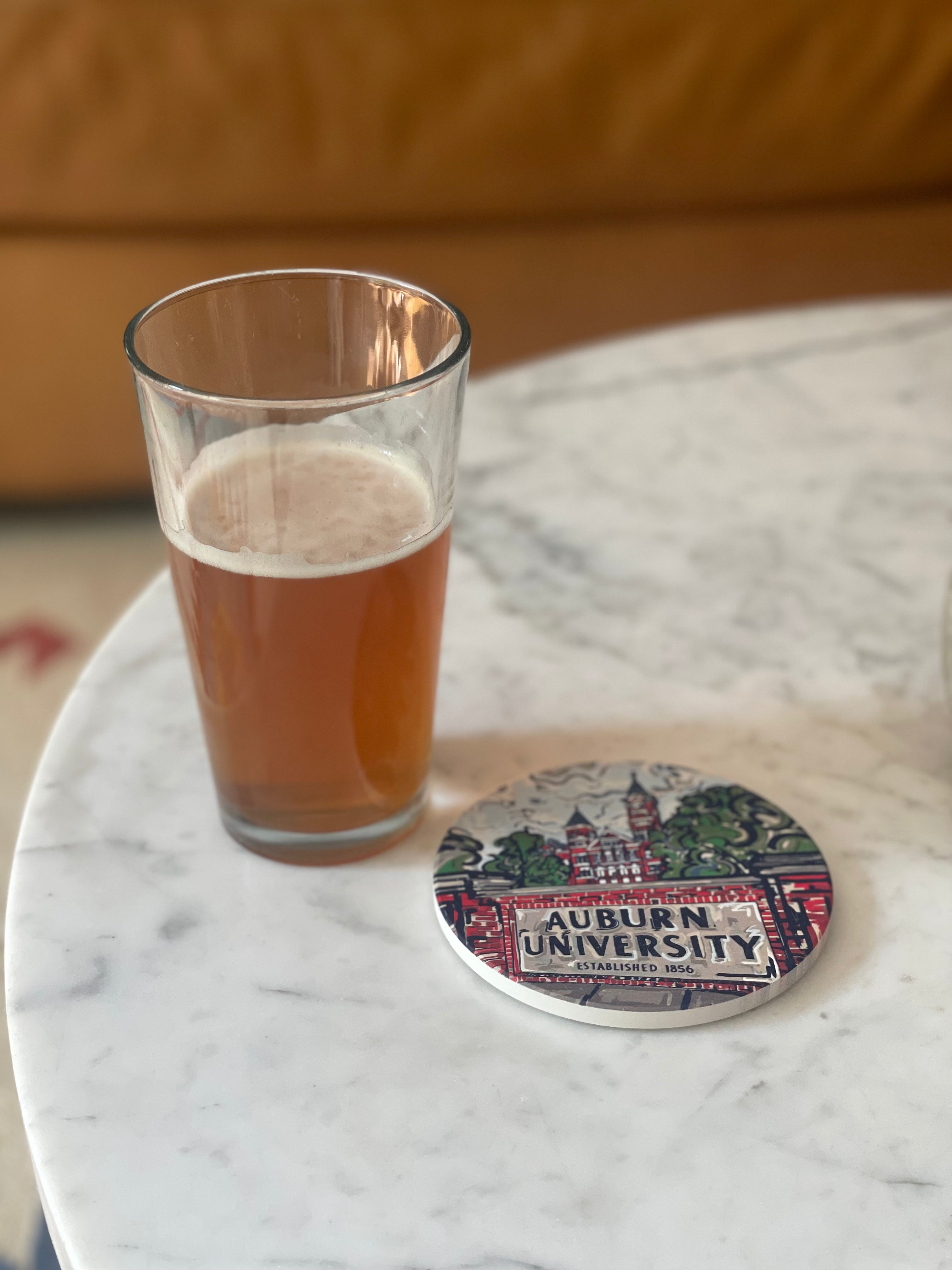 Auburn University Samford Hall Stone Coaster by Justin Patten