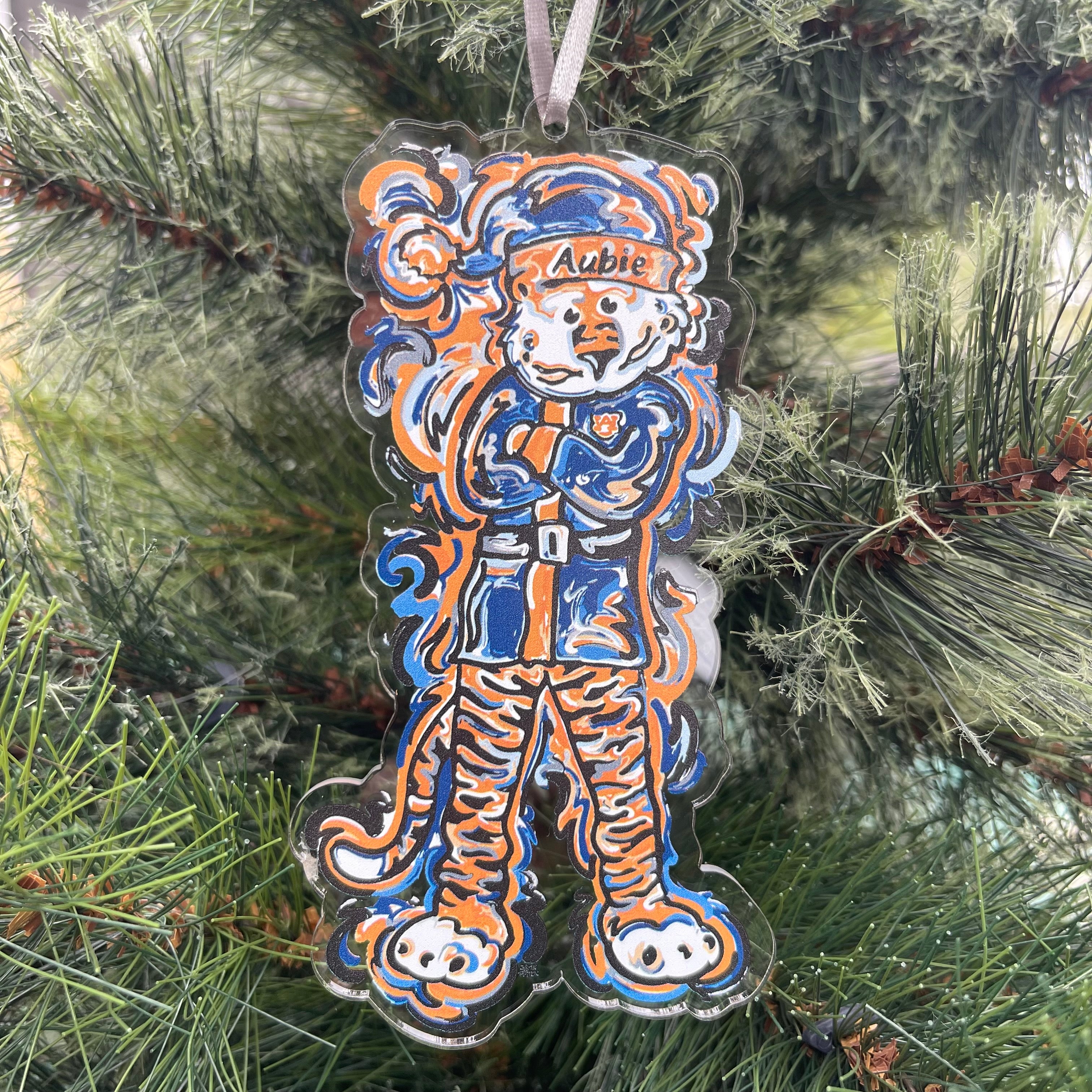 Auburn University Aubie Santa Claus Ornament by Justin Patten (2 Styles)