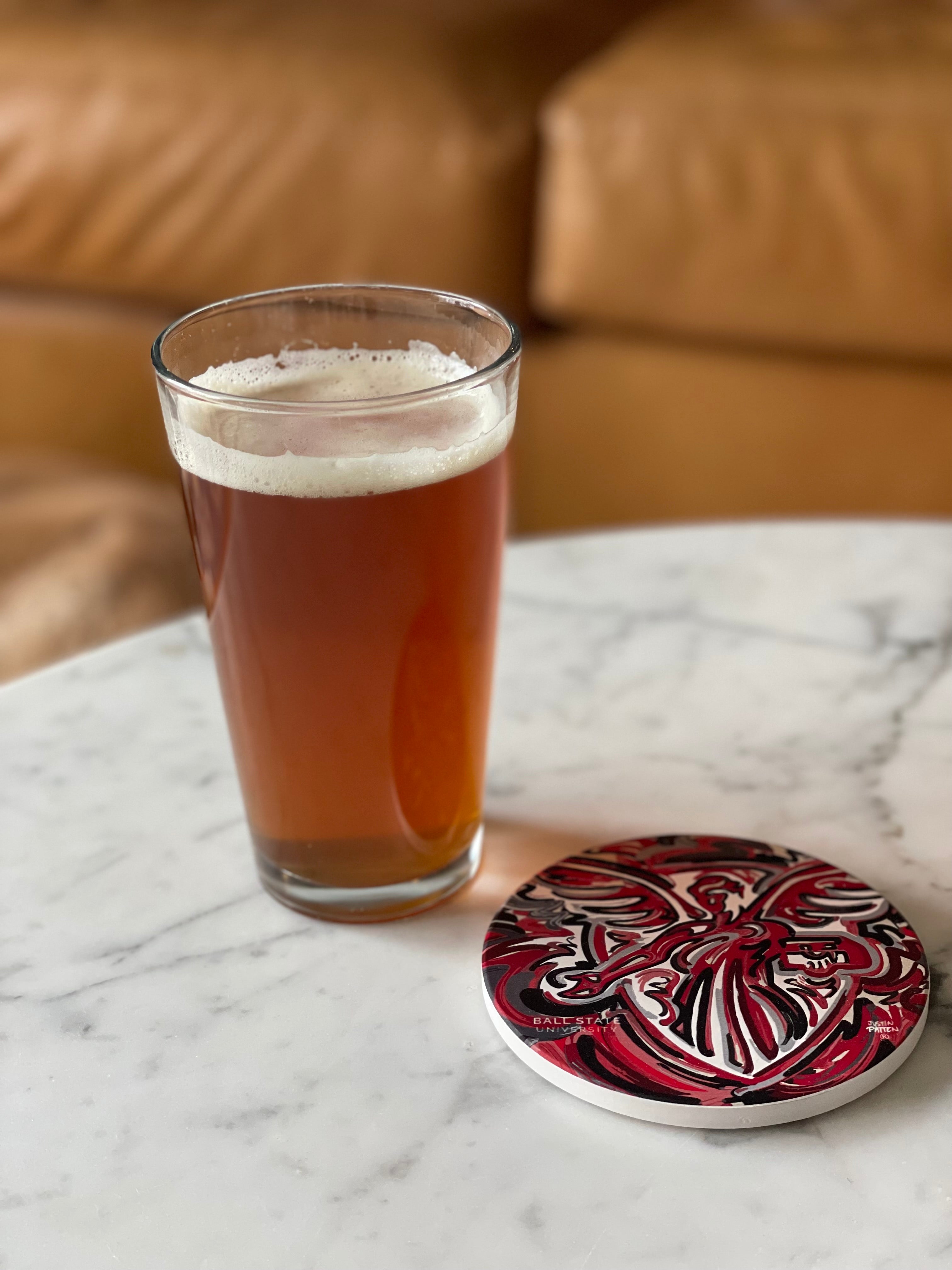 Ball State University Benny Stone Coaster by Justin Patten