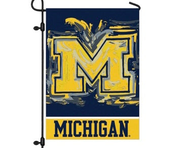 University of Michigan Garden Flag 12" x 18" by Justin Patten
