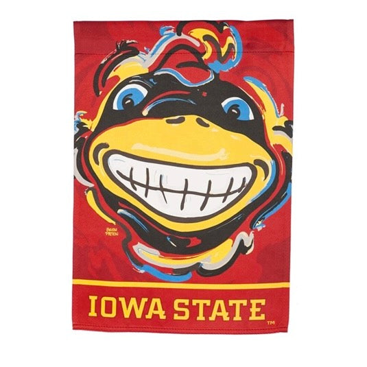 Iowa State Garden Flag 12" x 18" by Justin Patten