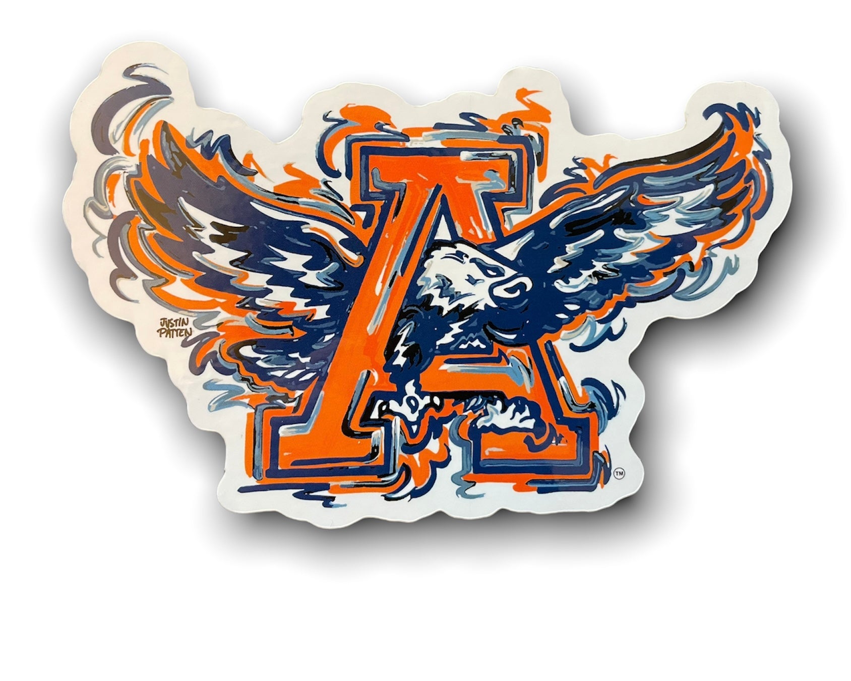 Auburn University War Eagle Vinyl Sticker by Justin Patten