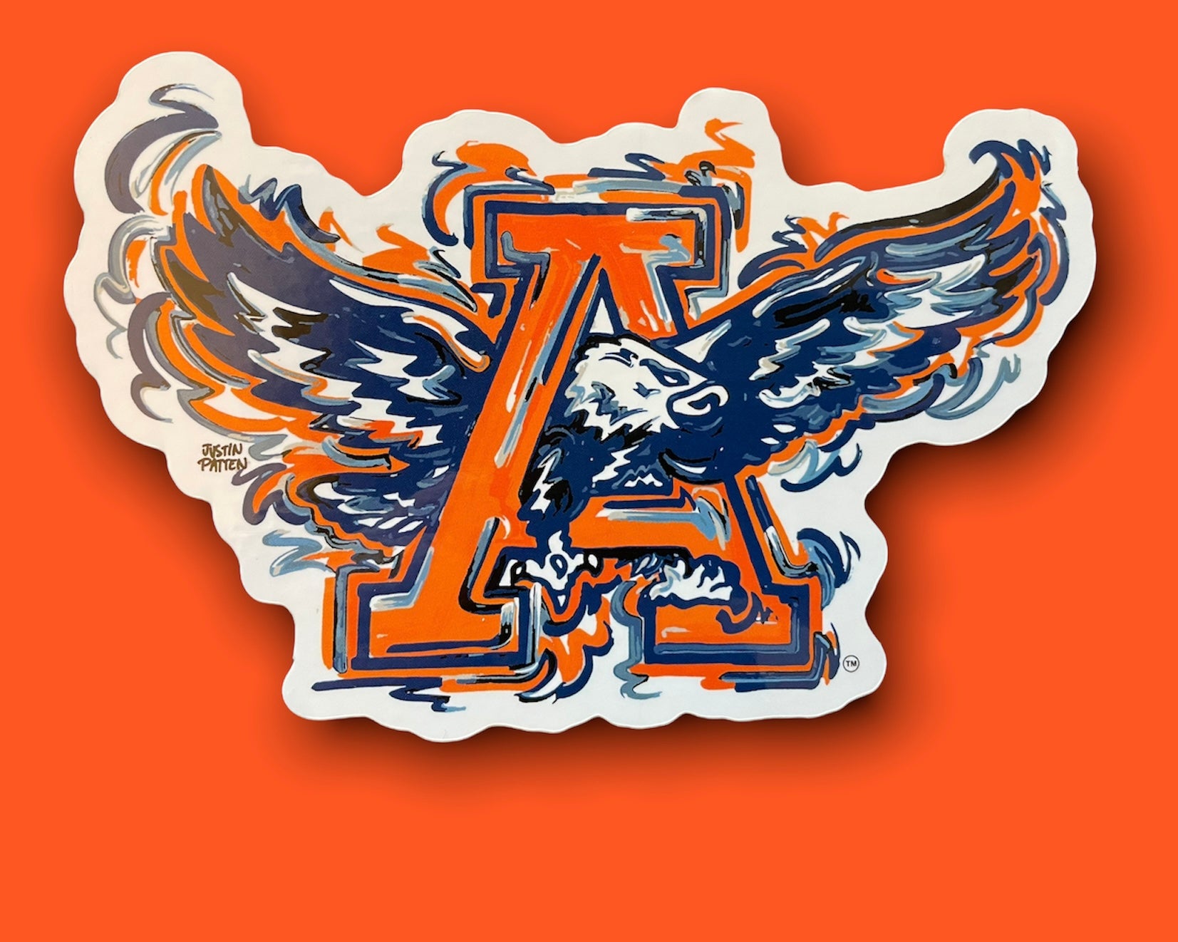 Auburn University War Eagle Vinyl Sticker by Justin Patten