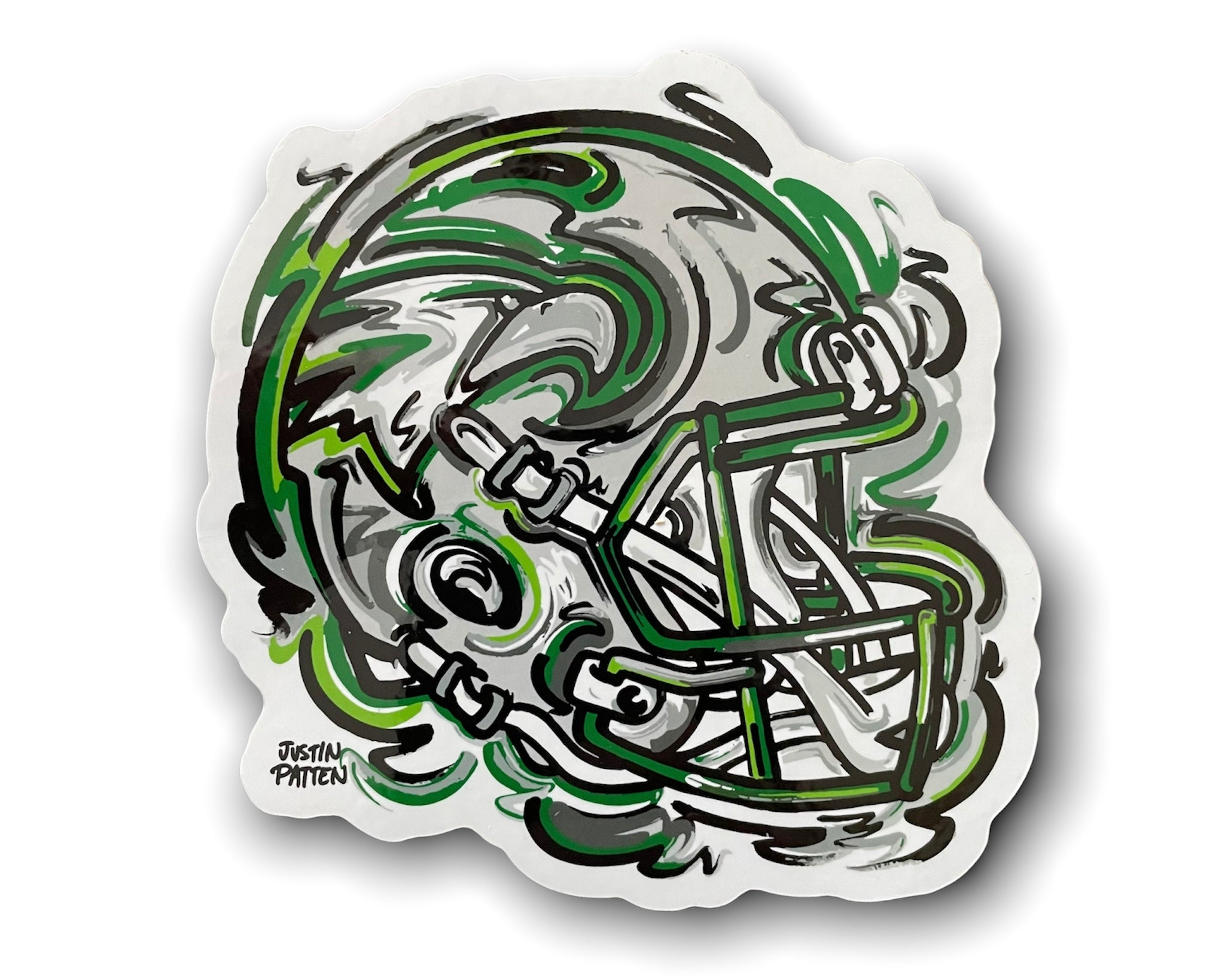 Zionsville Indiana Football Helmet Sticker by Justin Patten
