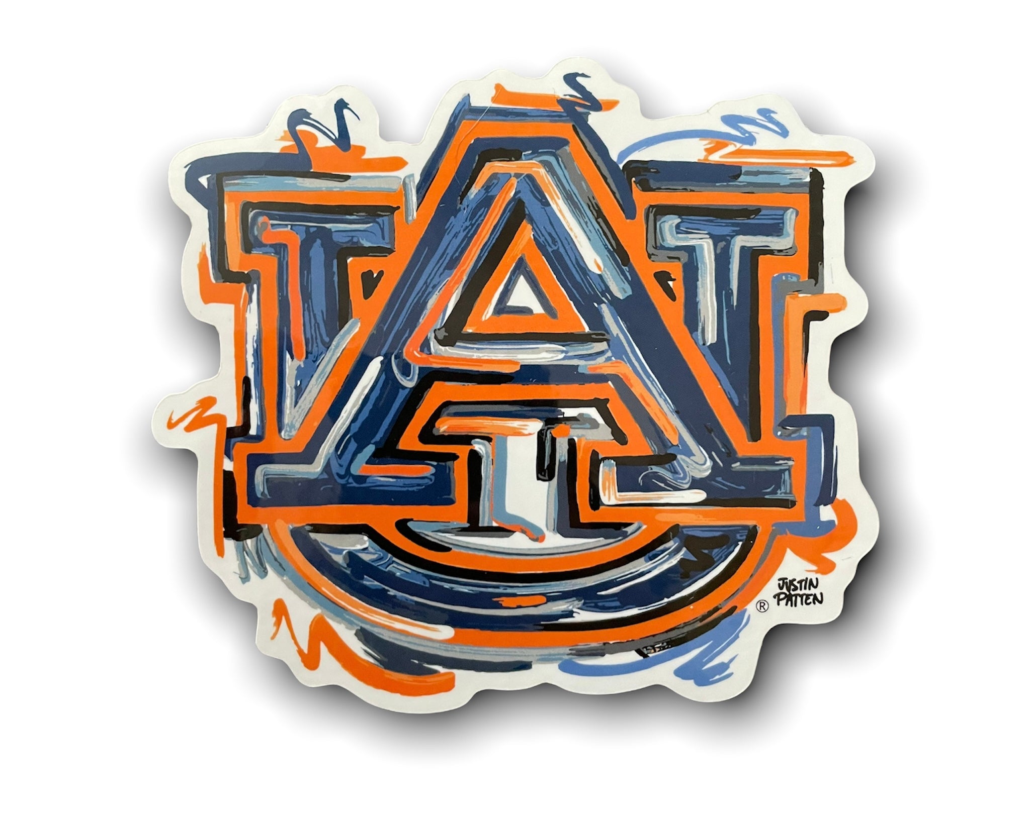 Auburn University AU Vinyl Sticker by Justin Patten