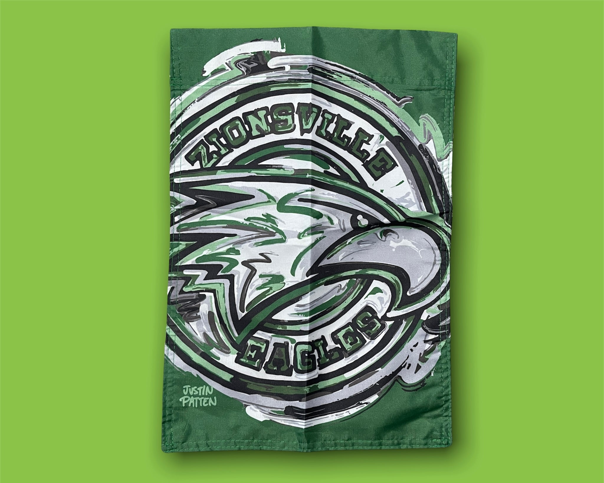 Zionsville Indiana Garden Flag by Justin Patten
