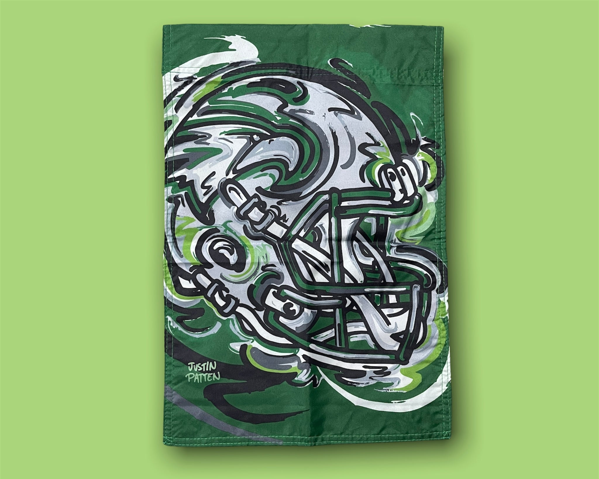 Zionsville Indiana Football Garden Flag by Justin Patten