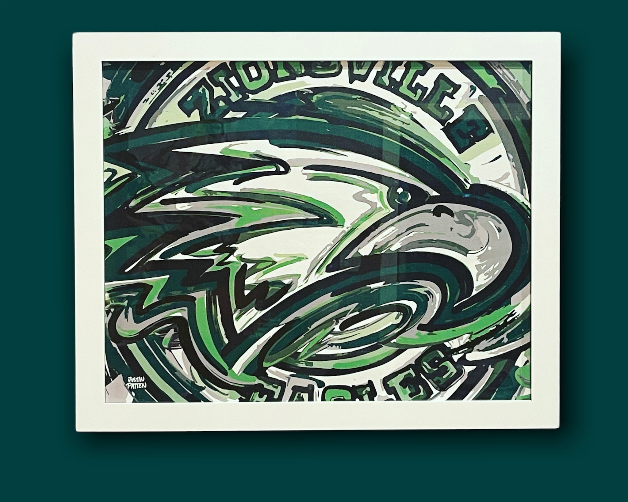Zionsville 16" x 20" Eagle Print on Canvas by Justin Patten