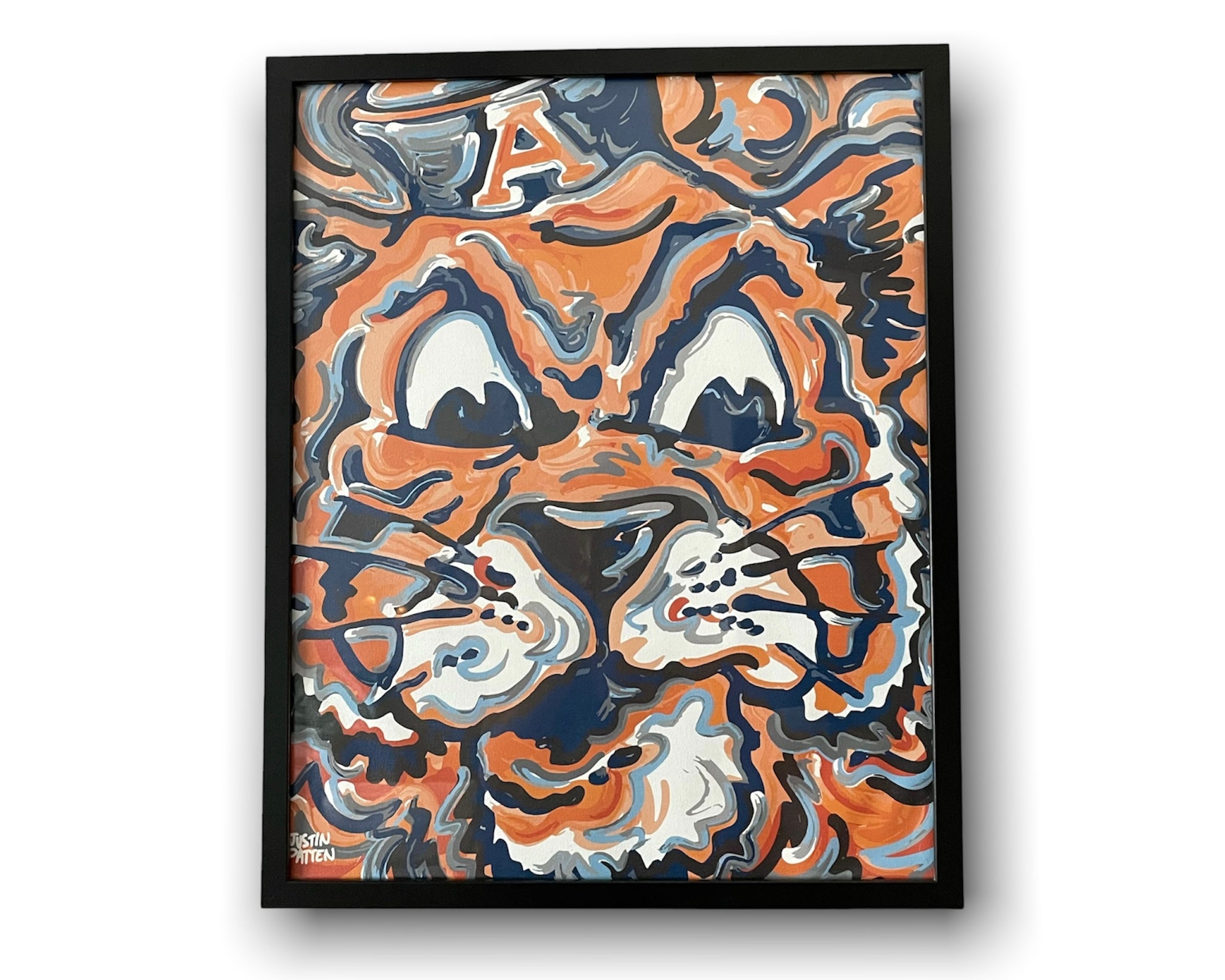 Auburn University 16" x20" Vintage Aubie Print by Justin Patten