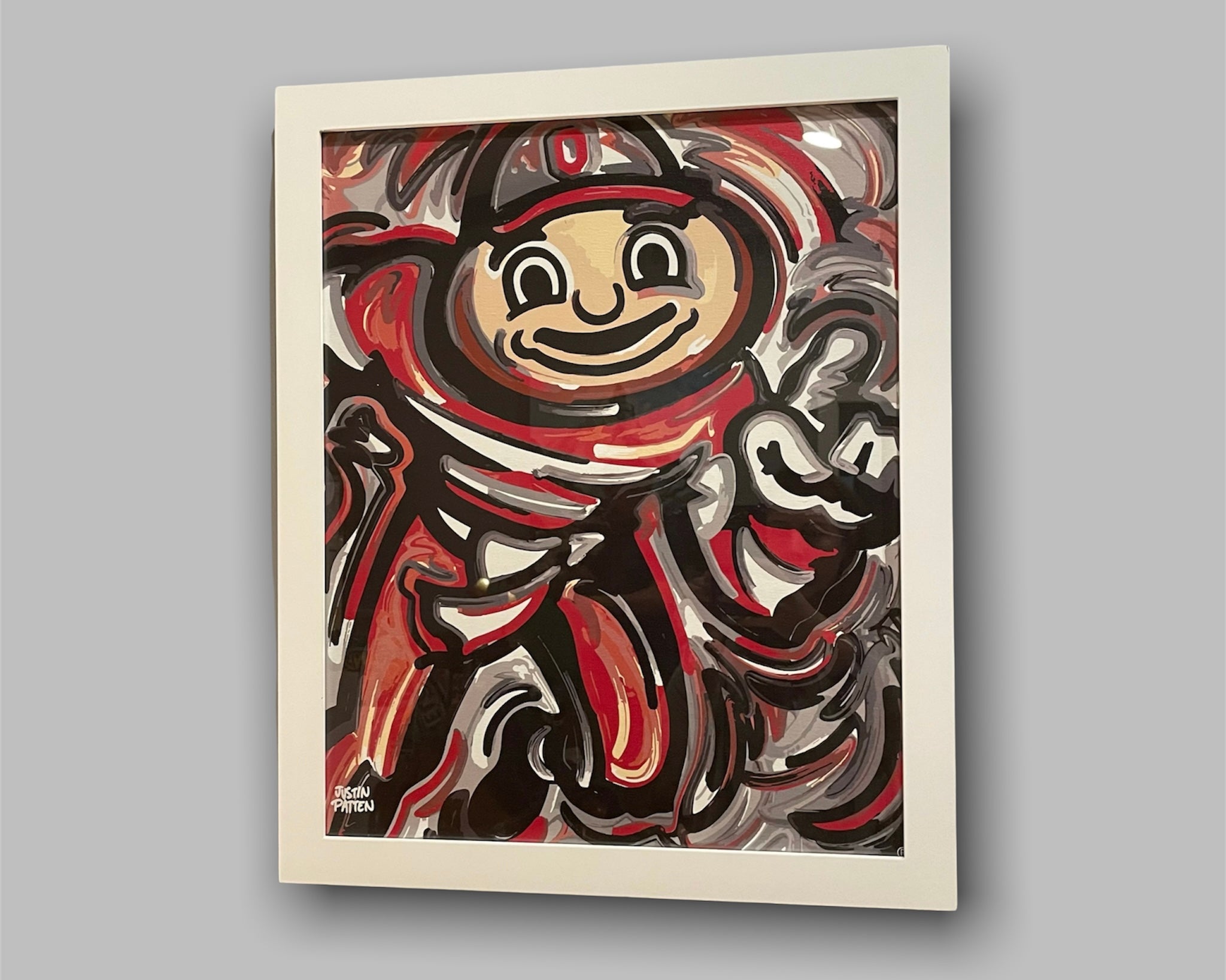 The Ohio State University 16" x 20" #1 Brutus Print by Justin Patten
