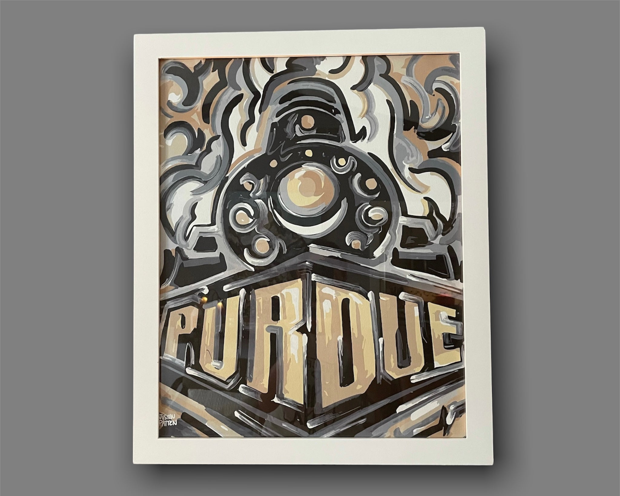 Purdue 16" x 20" Boilermaker Special Print by Justin Patten